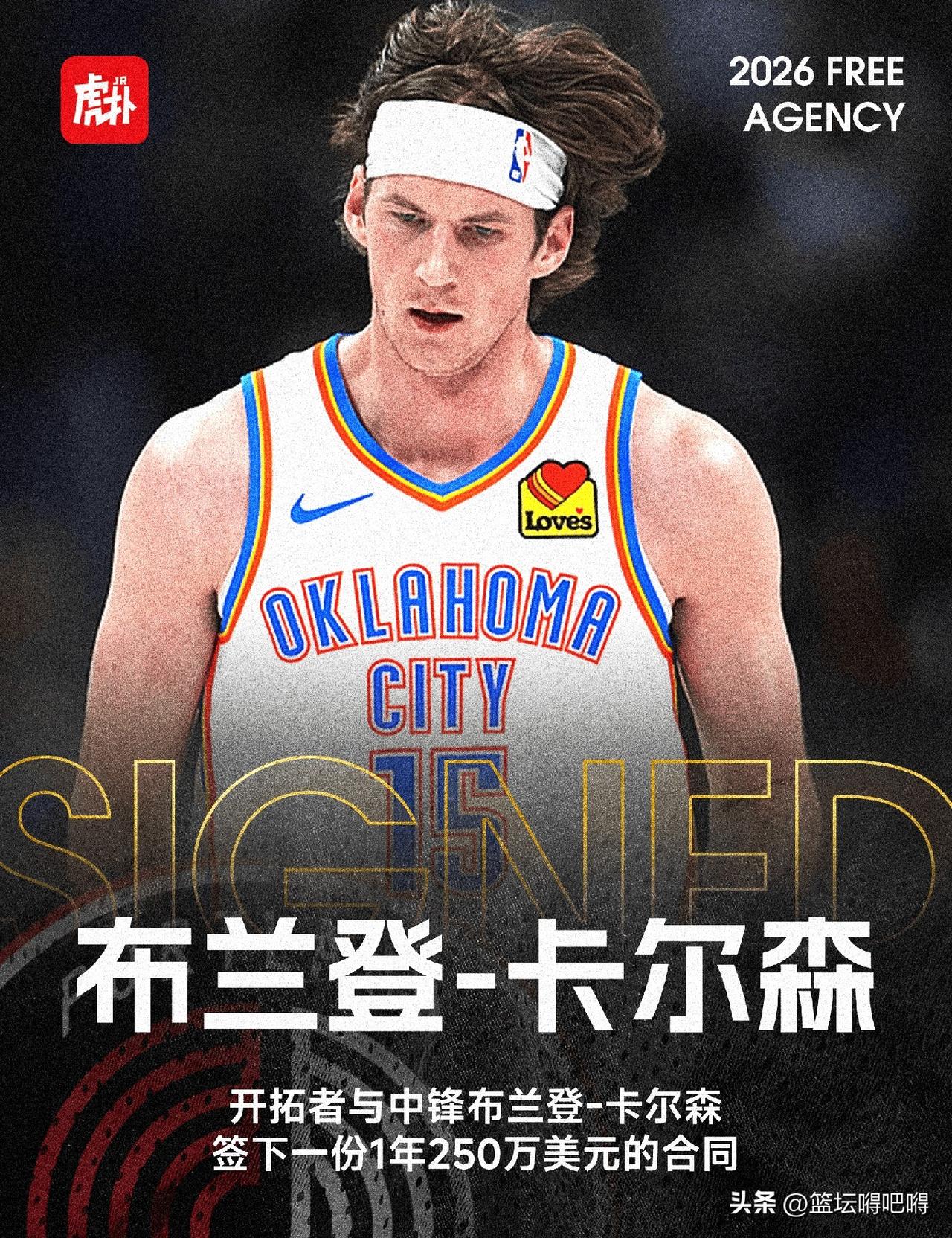 看来开拓者还是不信任杨瀚森啊，球队在休赛期接连签下罗威和卡尔森，小杨一下又成了球