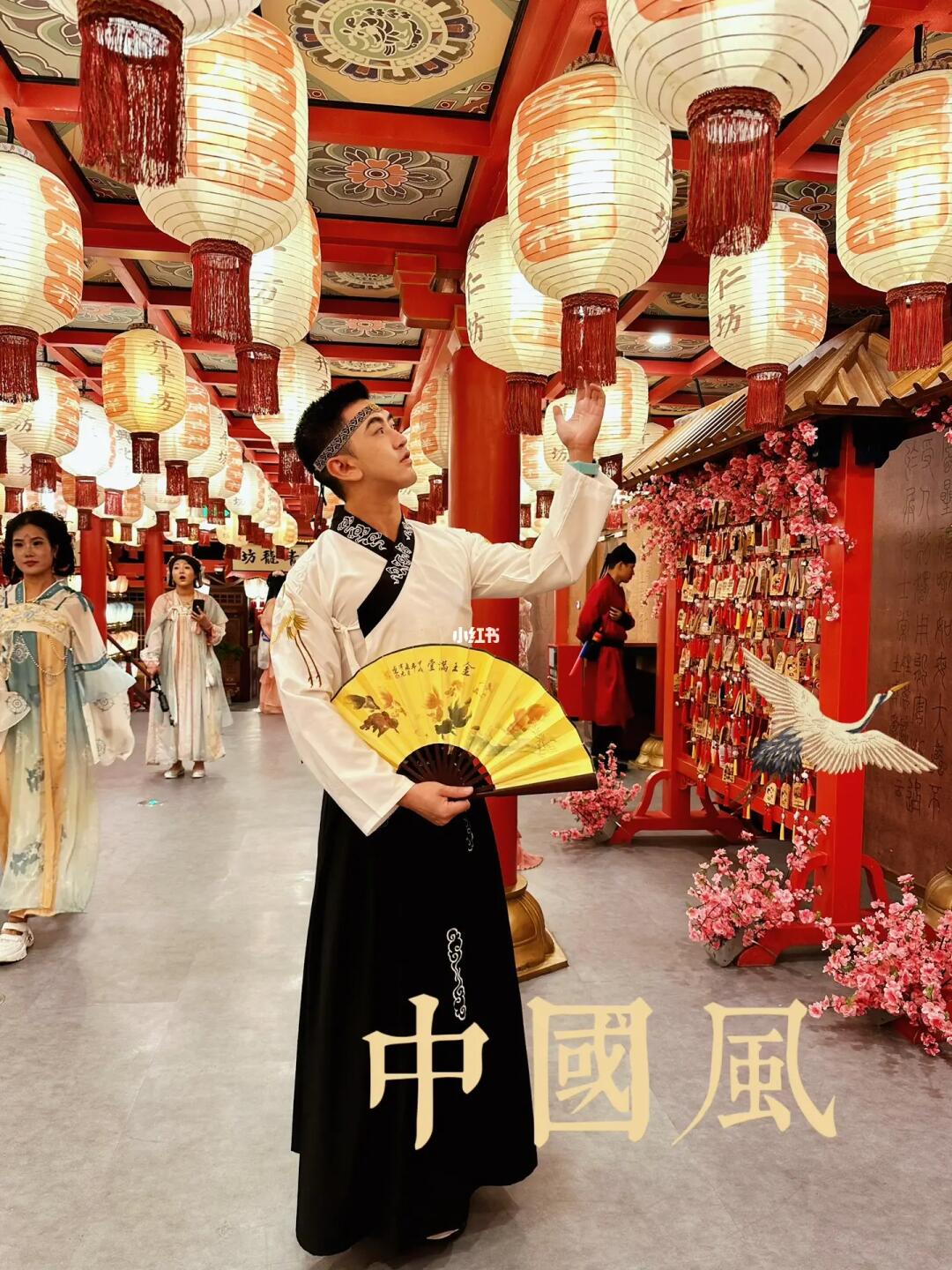 国风少年 梦回文物回盛唐时代 西安拍照