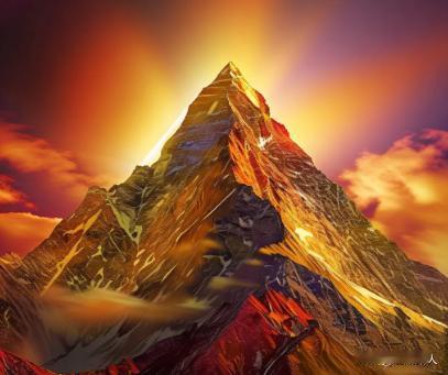 日照金山！愿刷到日照金山的所有朋友：诸事顺遂，好运连连，万事皆如意。[祈祷][祈