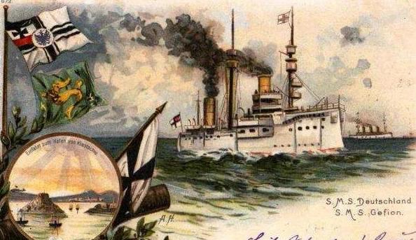 1897 年 11 月，德国强占胶州湾，德国海军将领棣德利，率 720 名德军在