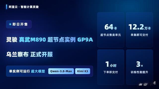 国内首个！阿里云灵骏真武M890超节点上线，成功运行超2万亿参数大模型
 8月1