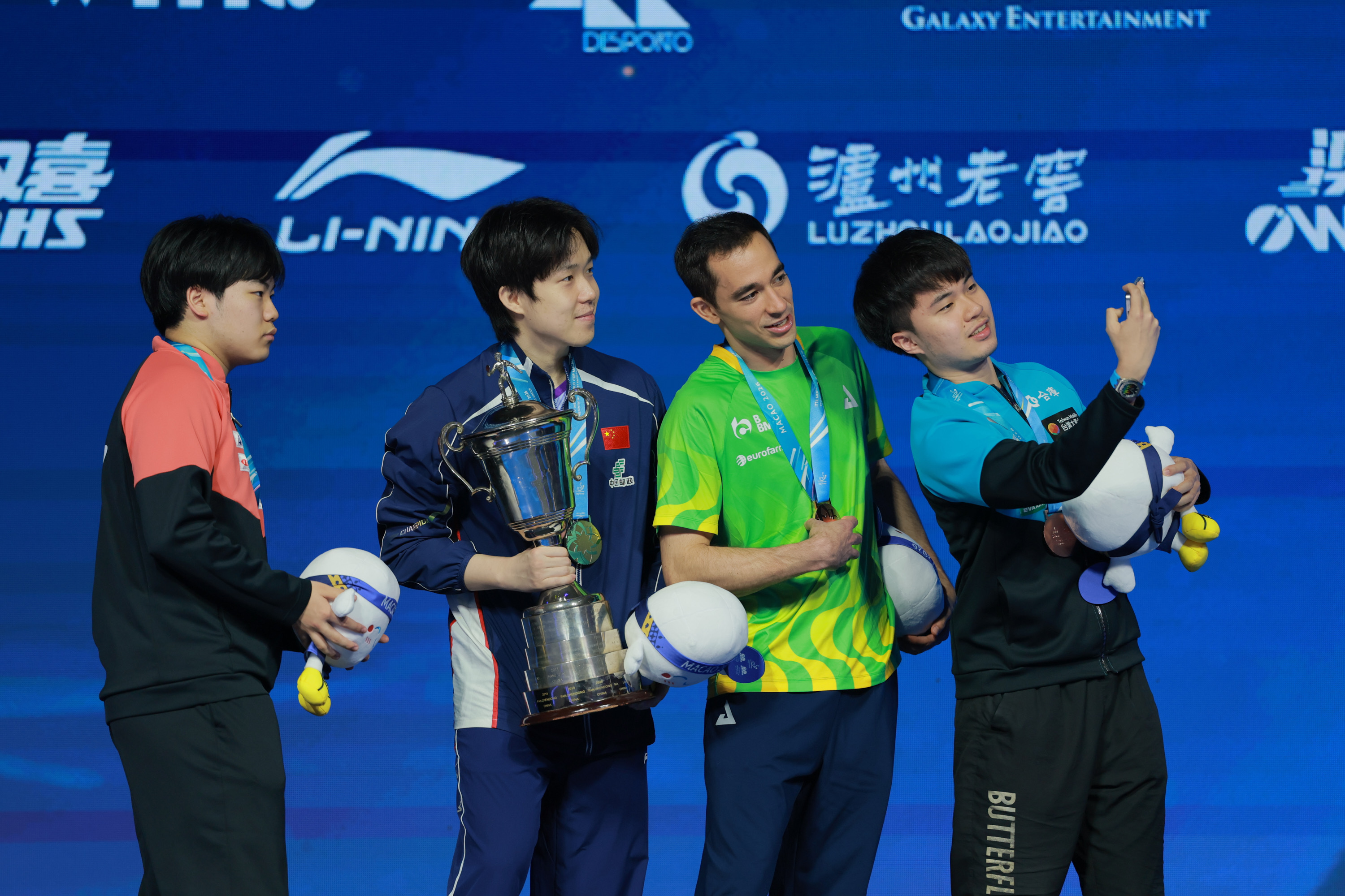 王楚钦 王楚钦冠军 2026澳门乒乓球世界杯 20260406｜澳门世界杯男单图