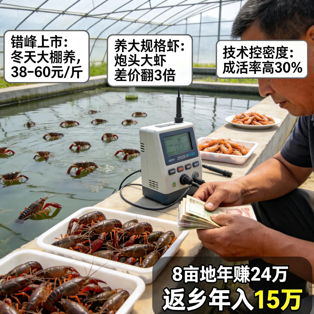 第一批养龙虾赚钱的人，已经悄悄赚翻了
 
我才发现，今年第一批养龙虾赚钱的人，真