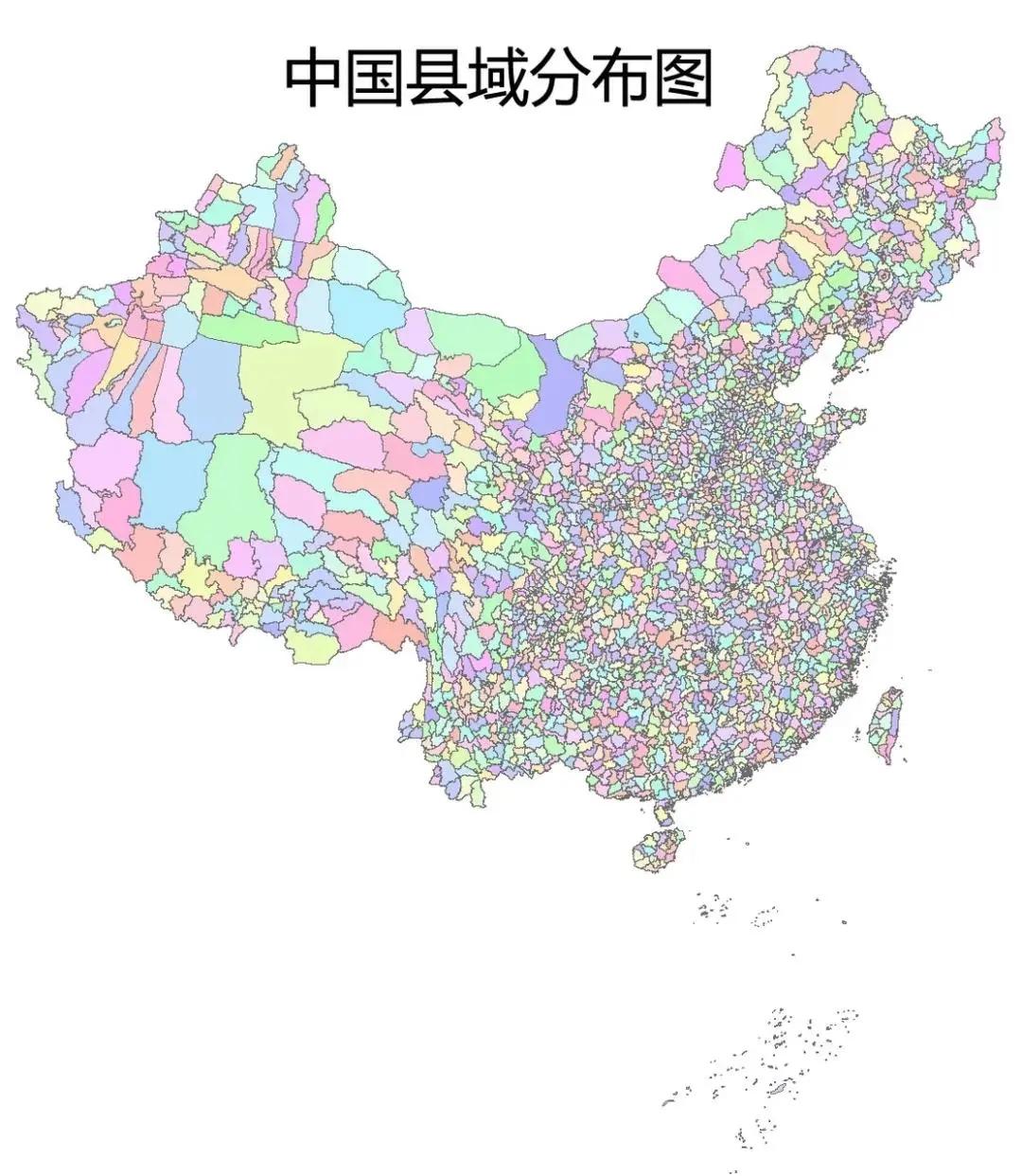 从地图上看，河北省分布大量面积狭小的县域，与我国西南、西北地广人稀的大县形成鲜明