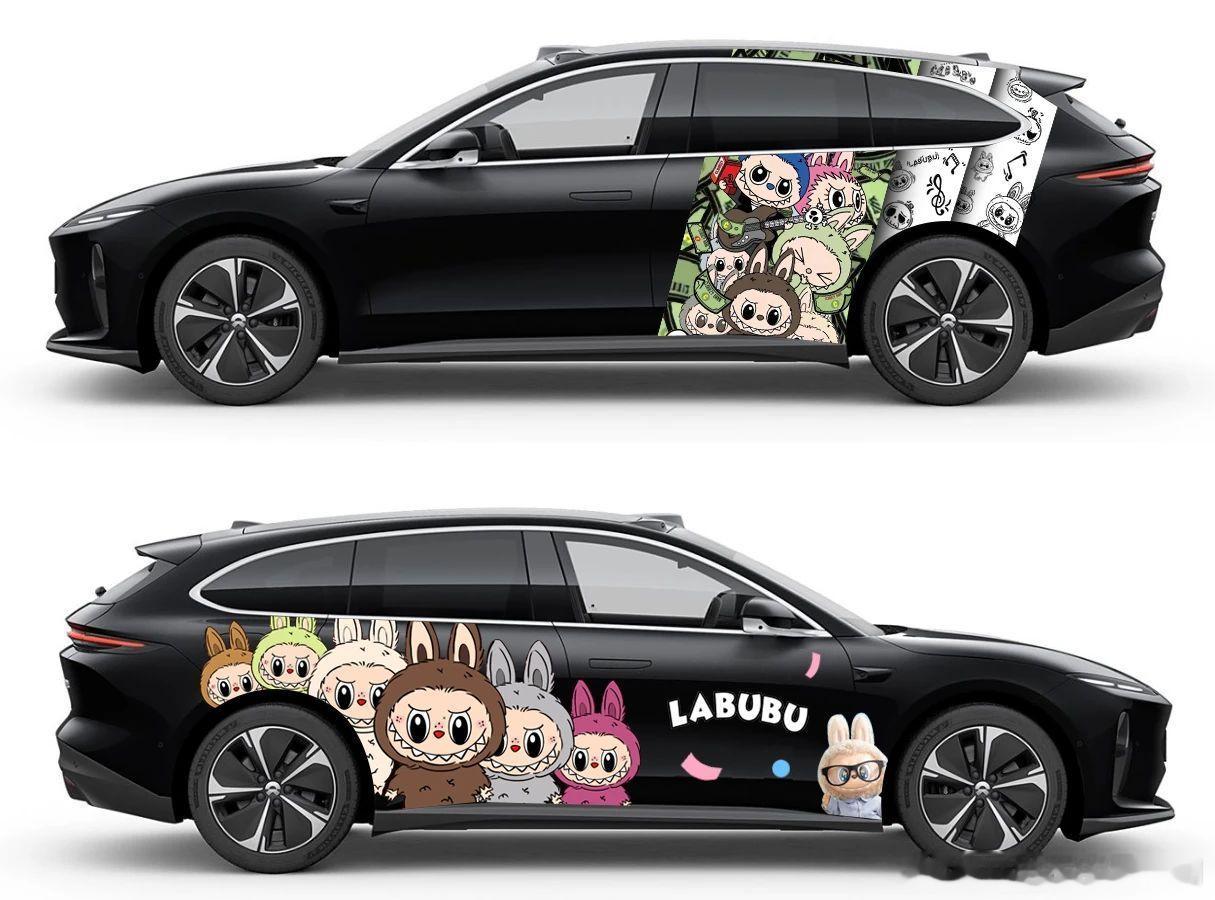 我的黑色ET5T 贴上 Labubu 是这种效果真的要贴吗[doge]说好的黑武