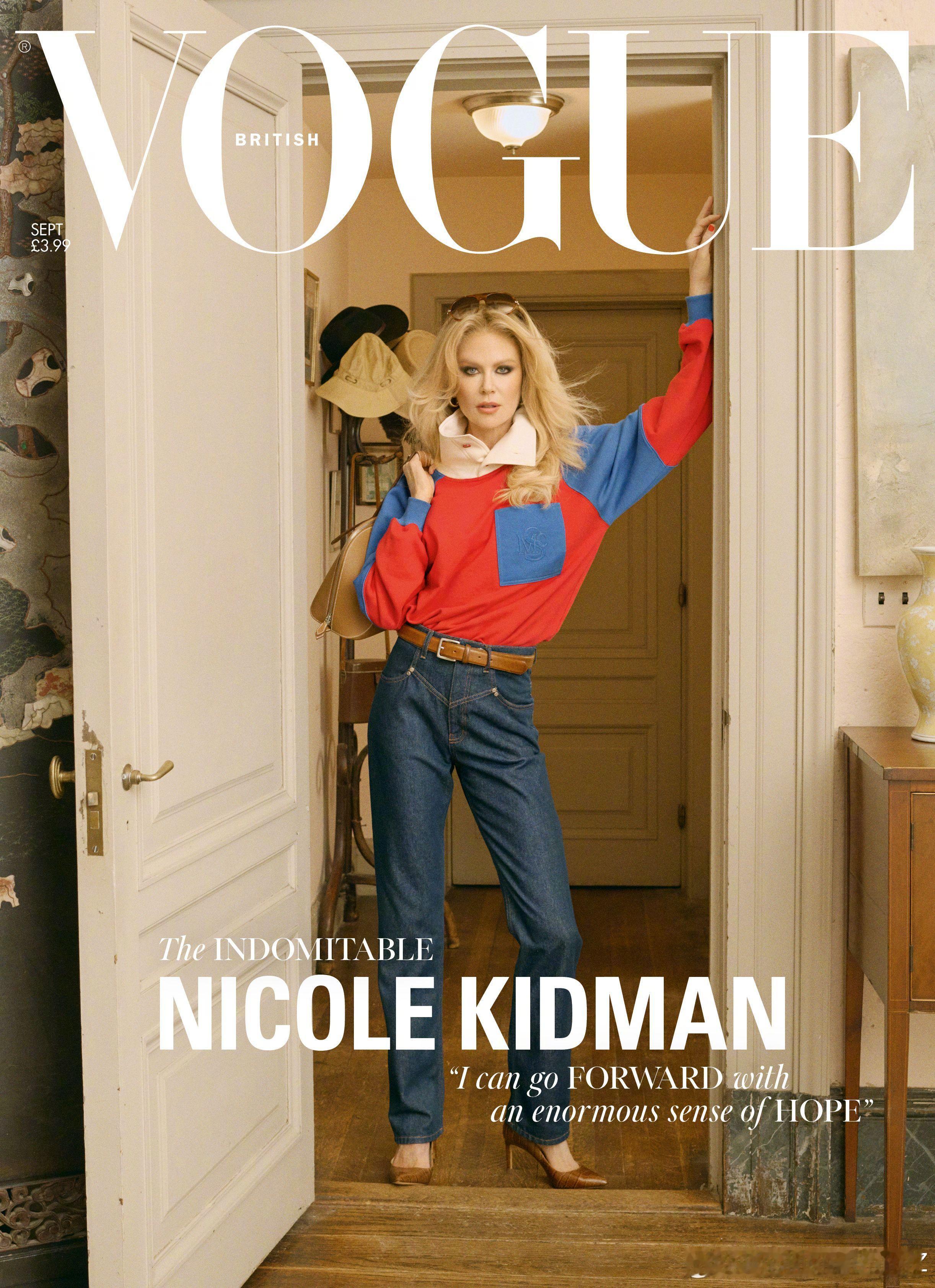 英国版 VOGUE 九月刊，Nicole Kidman 身着 Stella Mc