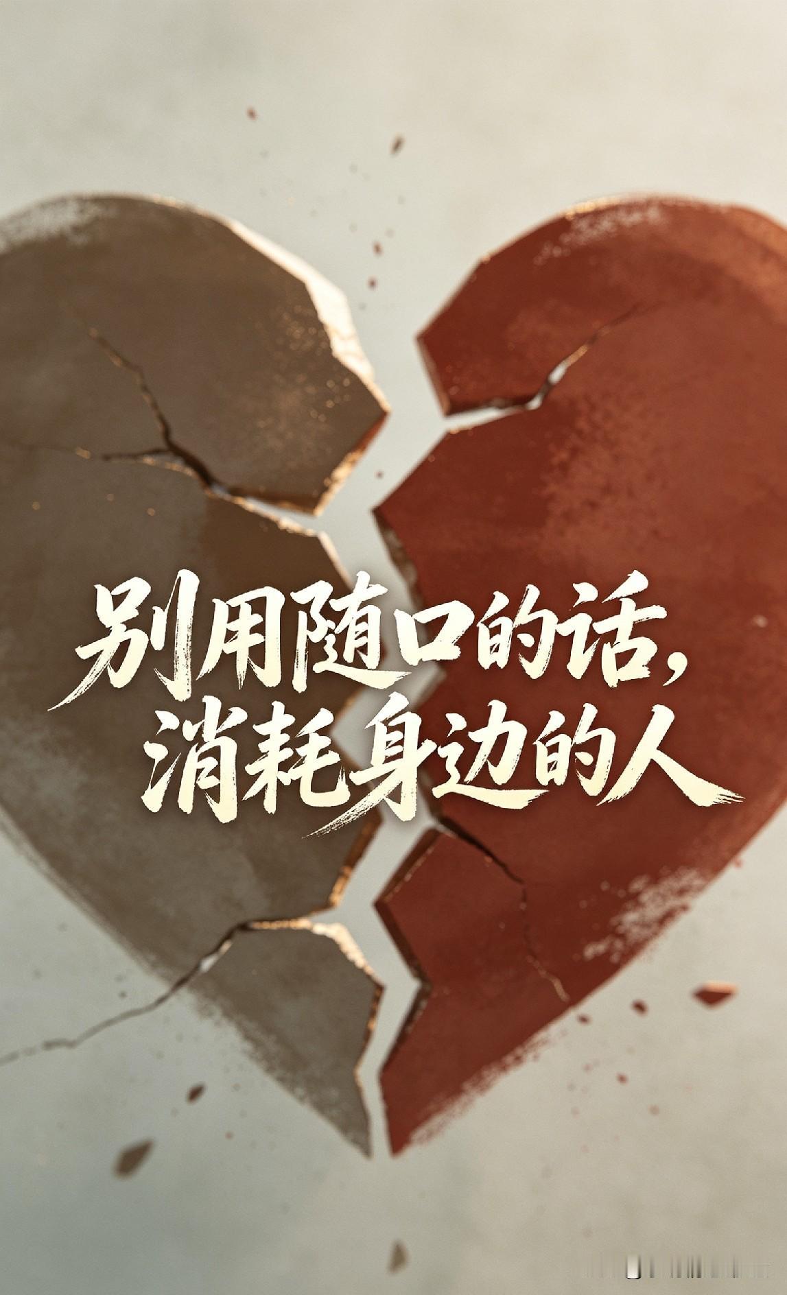 说话有分寸，那可是一个人顶级的修养。

别再用随口说的话，消耗身边人啦！
你有过