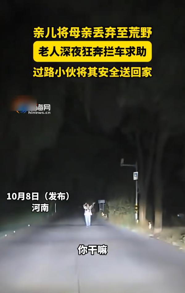 “离了个大谱！”10月8日报道，河南一小伙开车在路上时，突然遇到一位大妈举着双手
