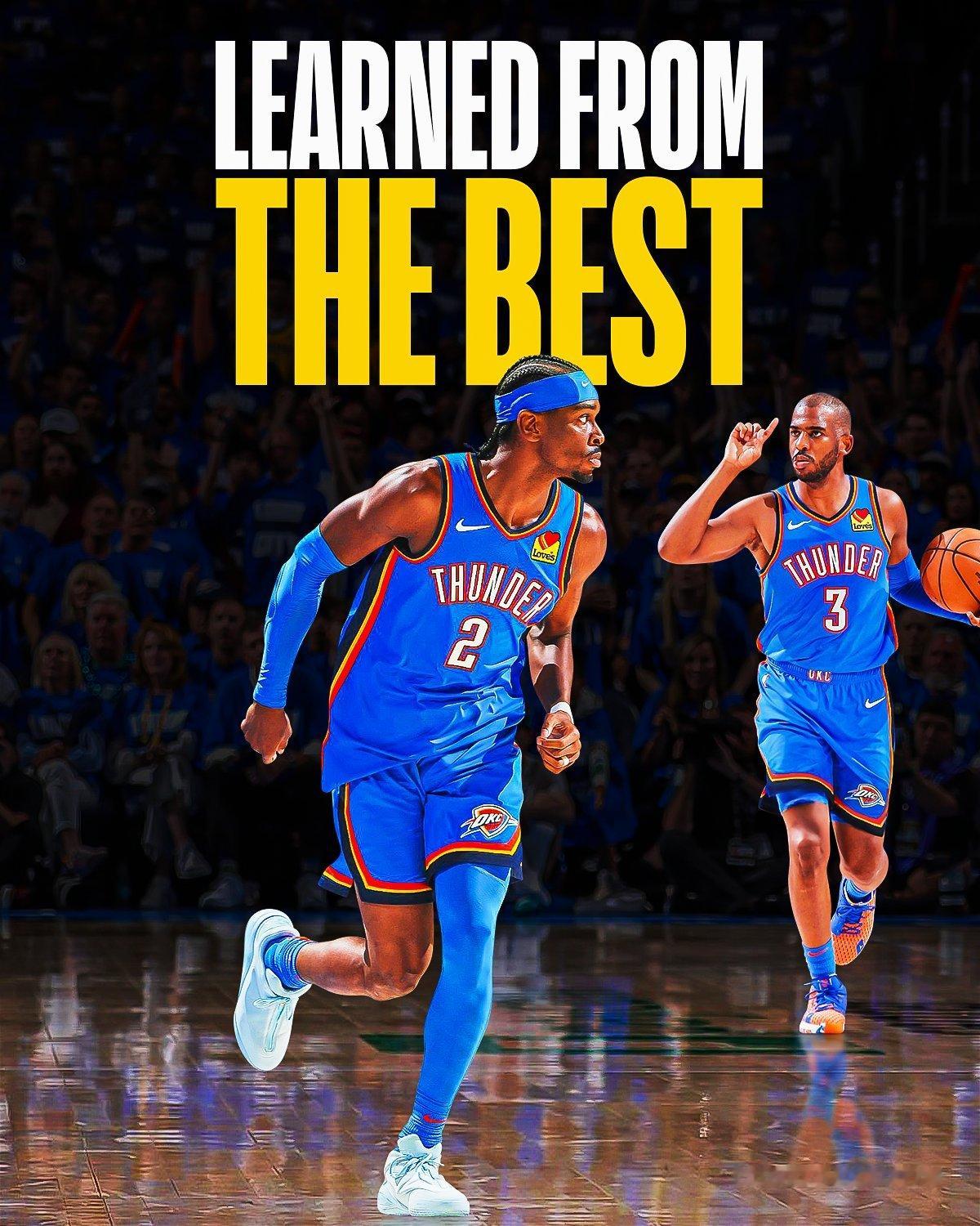 SGA 的导师是 NBA 历史上最伟大的控球后卫之一2019-20赛季，克里斯·