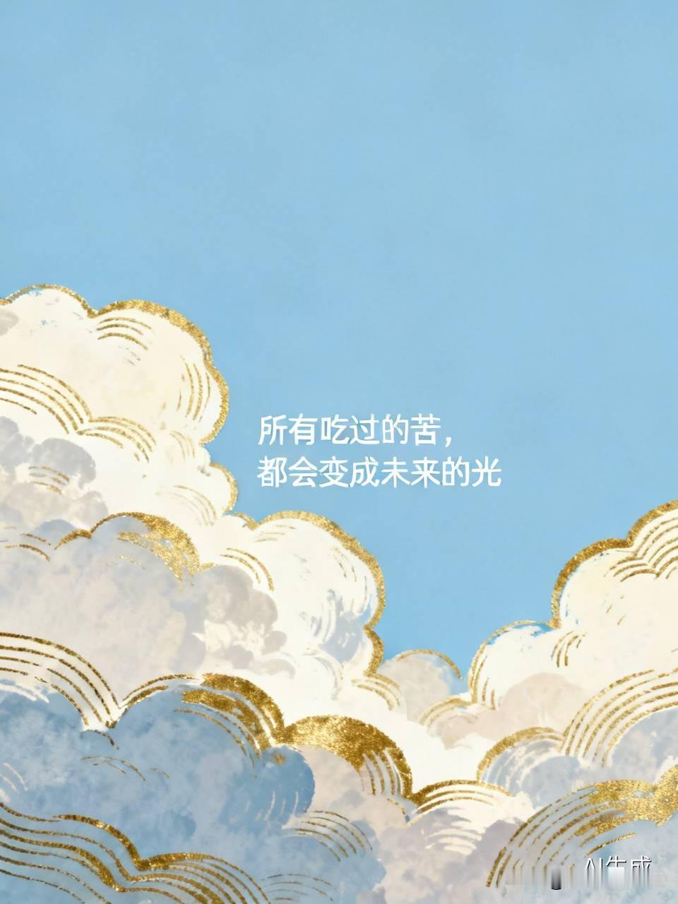 所有吃过的苦，
都会变成未来的光；

所有流过的泪，
都会变成日后的从容。

正