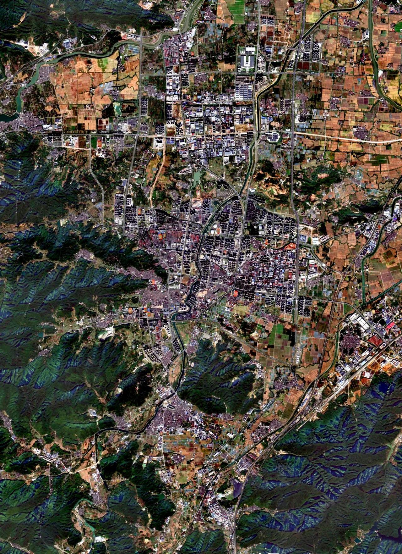 浙江奉化最新卫星图（12.08）