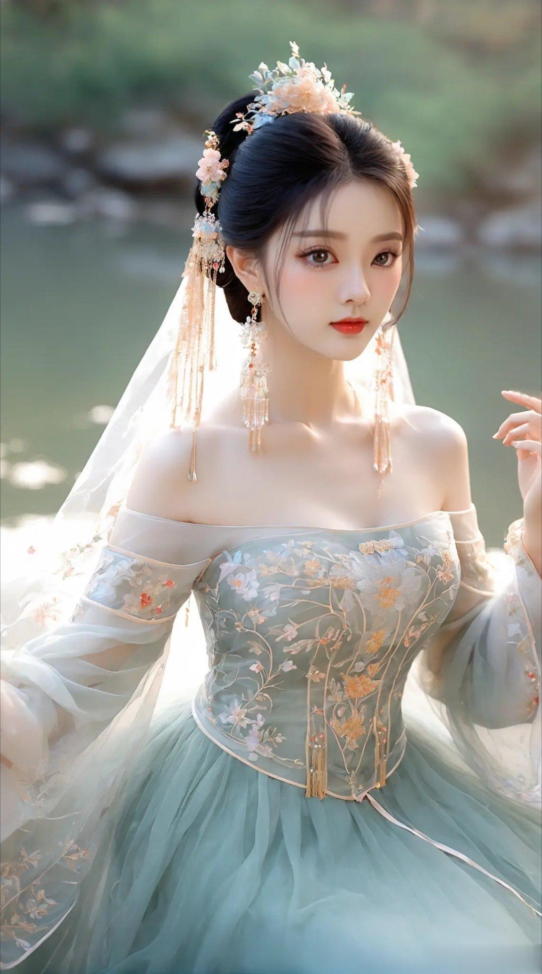 以后我会穿上这样这样的婚纱吗？太美啦#我会陪你从校服,到婚纱##从校服到婚纱# 