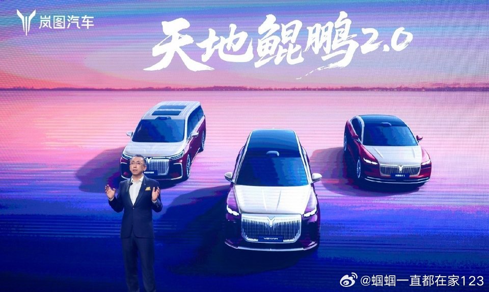 岚图新时代三旗舰同台首秀岚图品牌算是各类车身形式都补全了。SUV有泰山，MPV有