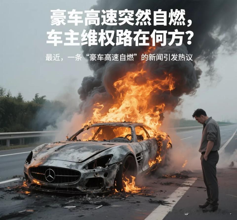 豪车高速突然自燃，车主维权路在何方？
 
最近，一条“豪车高速自燃”的新闻引发热