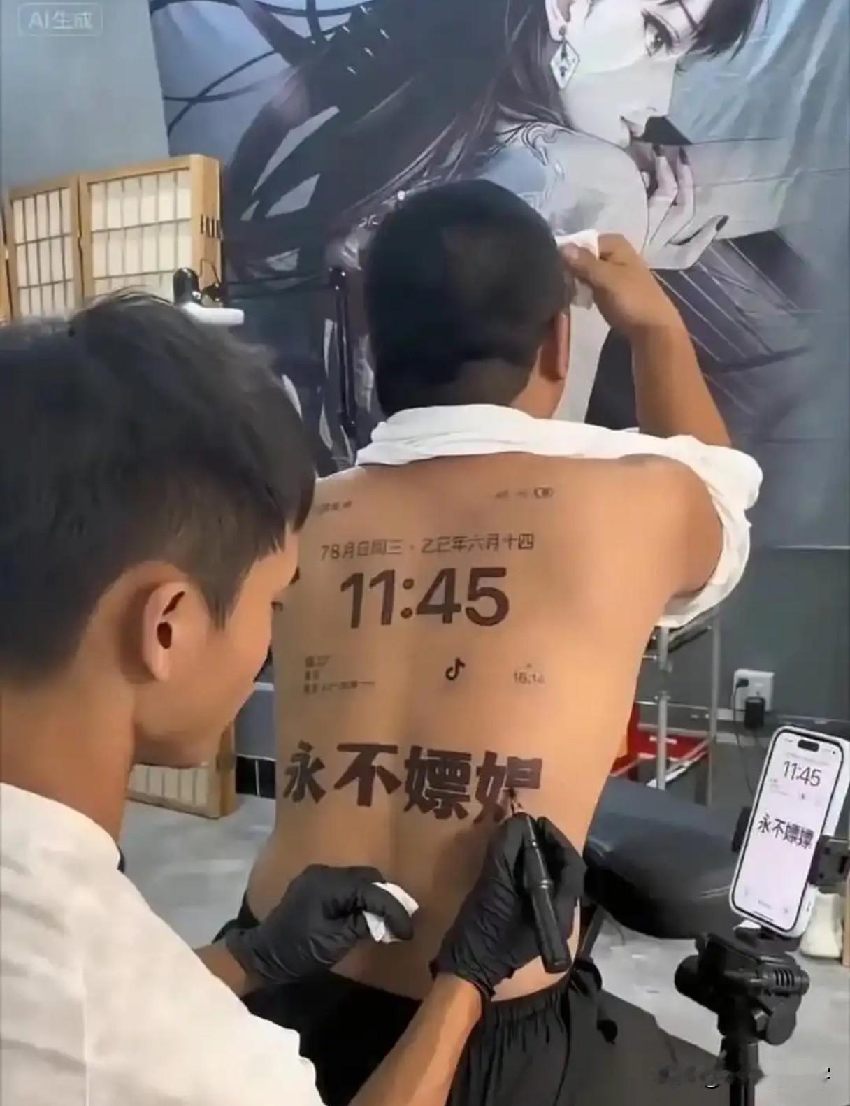 谁见过把人生戒律直接刻满整个后背的纹身？刷到这张图瞬间震撼，彻底打破我对纹身的固