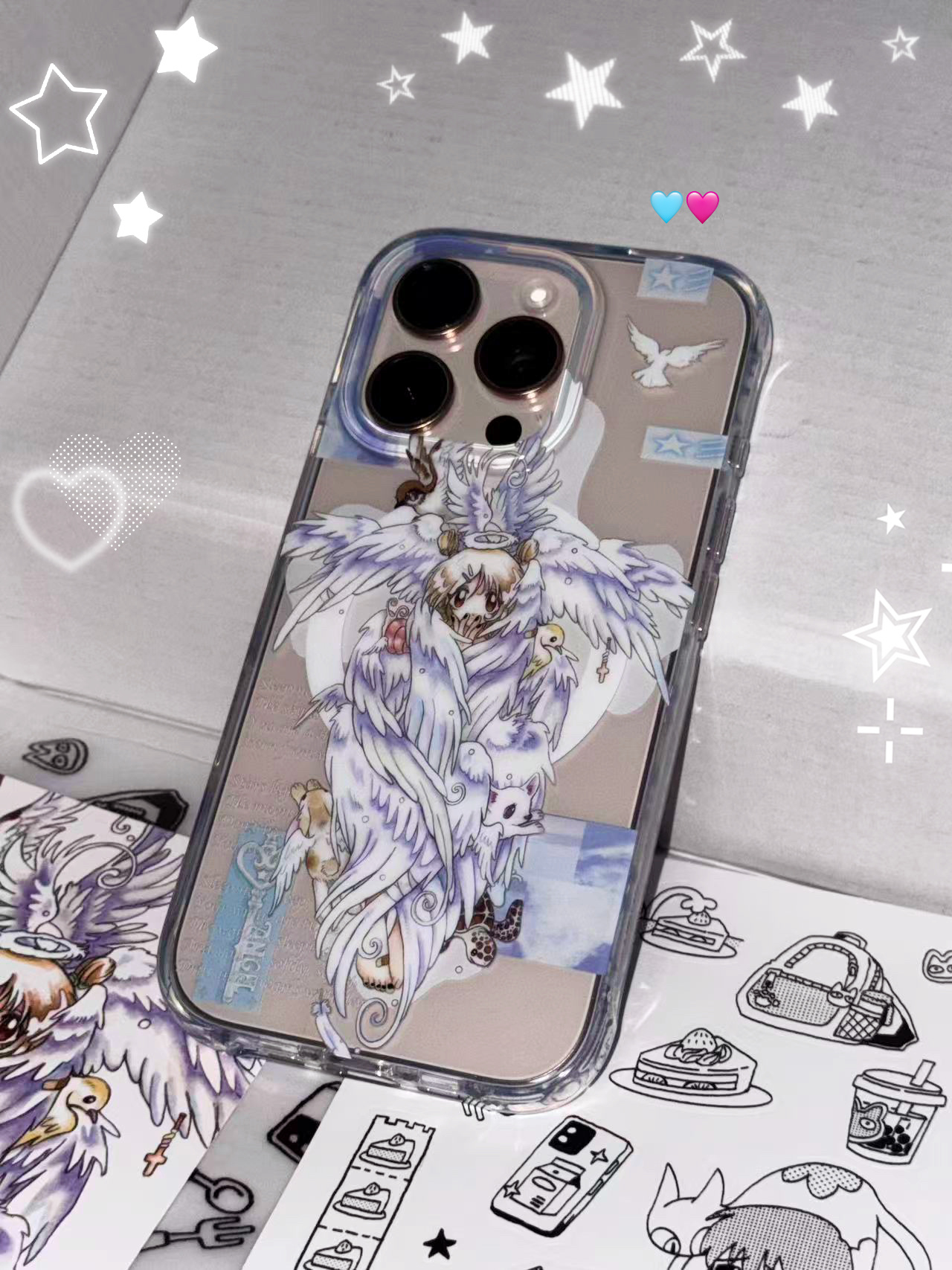 🤳这个手机壳66块钱卧槽从来没用过这么贵的手机壳我是穷逼⦁˖⁺ ʚ ⋆ ♡ ⋆