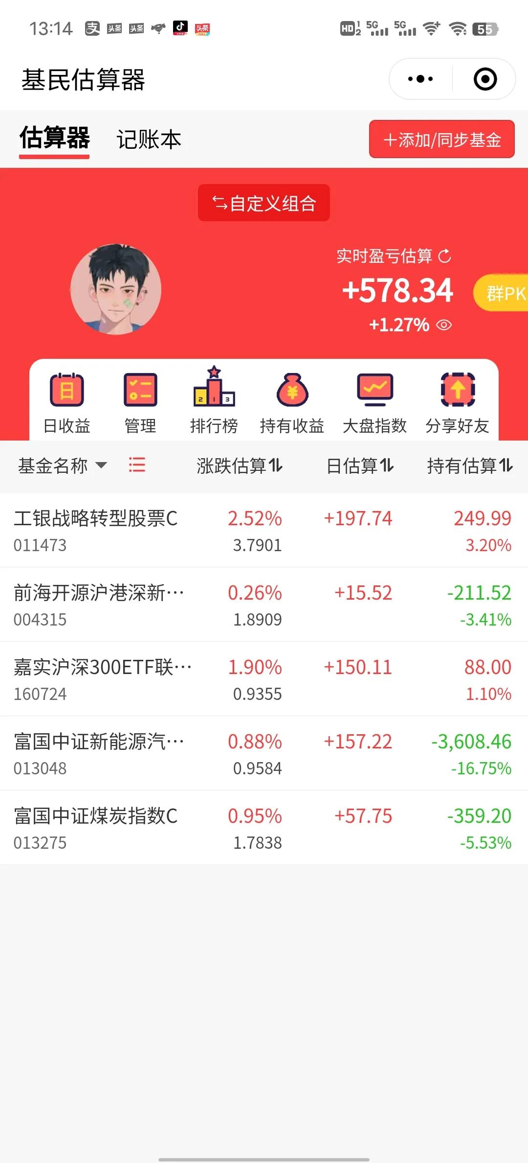 我去，又涨起来了！今天终于不是黑色星期五了！今晚吃肉[大笑]
