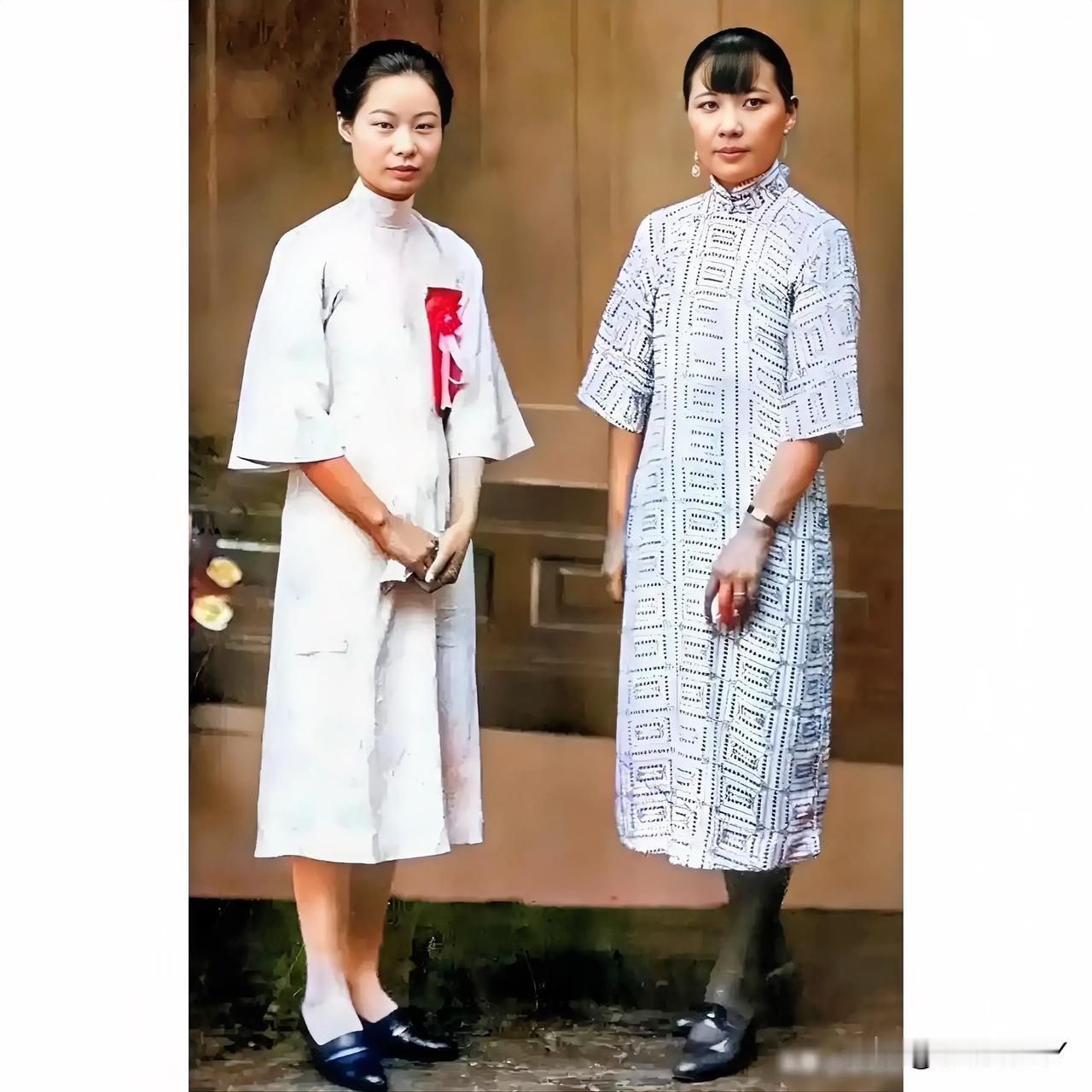 这才是她们二人年轻时候的真实貌相，并非演戏，也不是电视剧中的演员，而是上世纪30