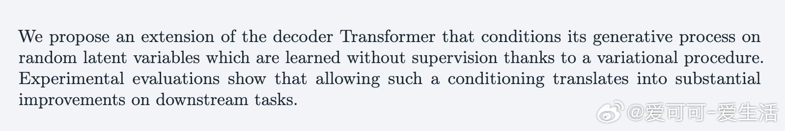 [LG]《The Free Transformer》F Fleuret [FAI