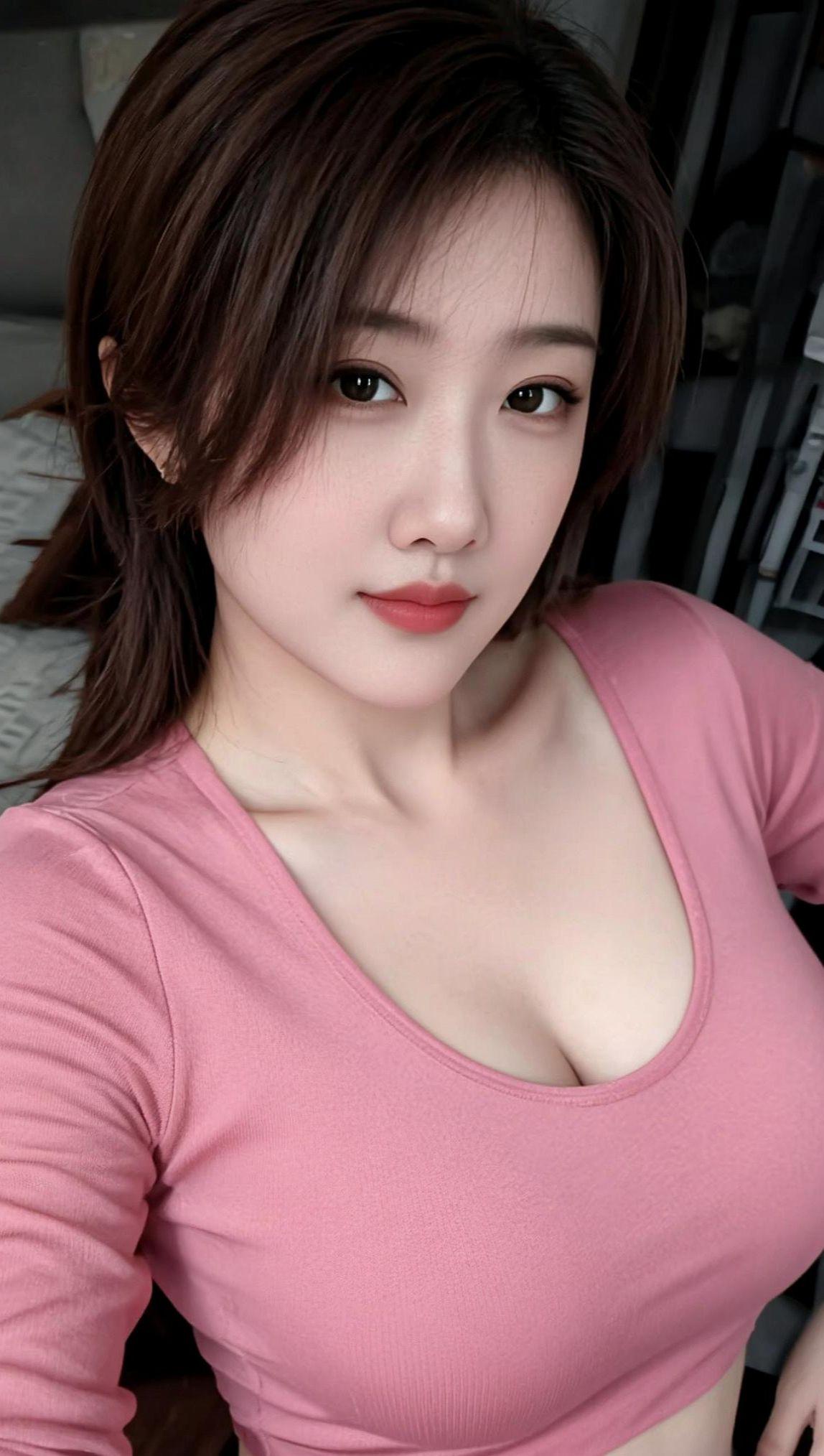 AI粉衣柔美写真 抖音ai创作