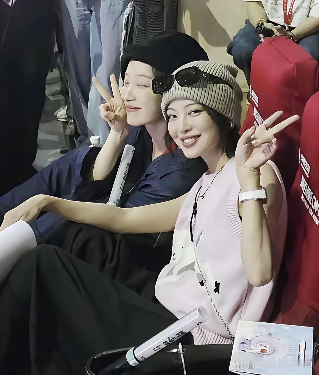 辛芷蕾与李宇春交好，我懂；她去捧场北京巡演，我挺。可实在绕不过一个画面——大热天