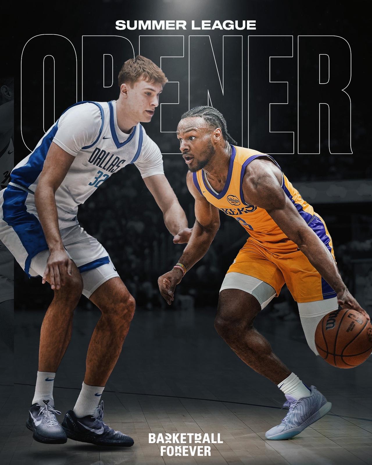NBA还是会搞流量啊！

夏季联赛揭幕战将于北京时间7月11日，由独行侠和湖人这