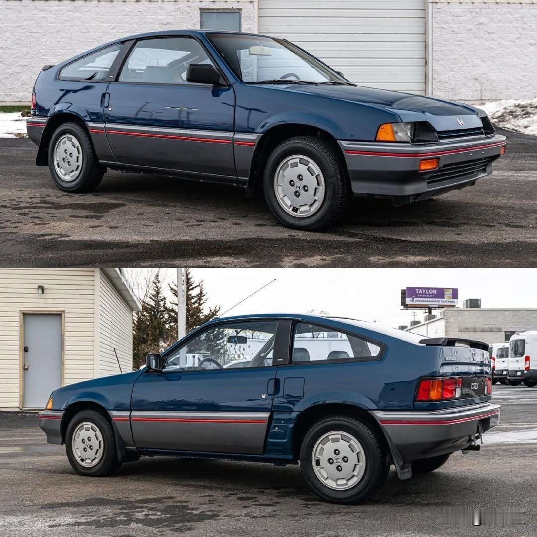 1985年的本田CRX，是那一代“轻量化+高效率”哲学的代言：北美市场的CRX 