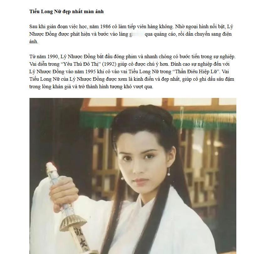 不是赵露思杨紫刘亦菲，也不是杨幂、白鹿、热巴！

越南网站发文，最美中国女演员，