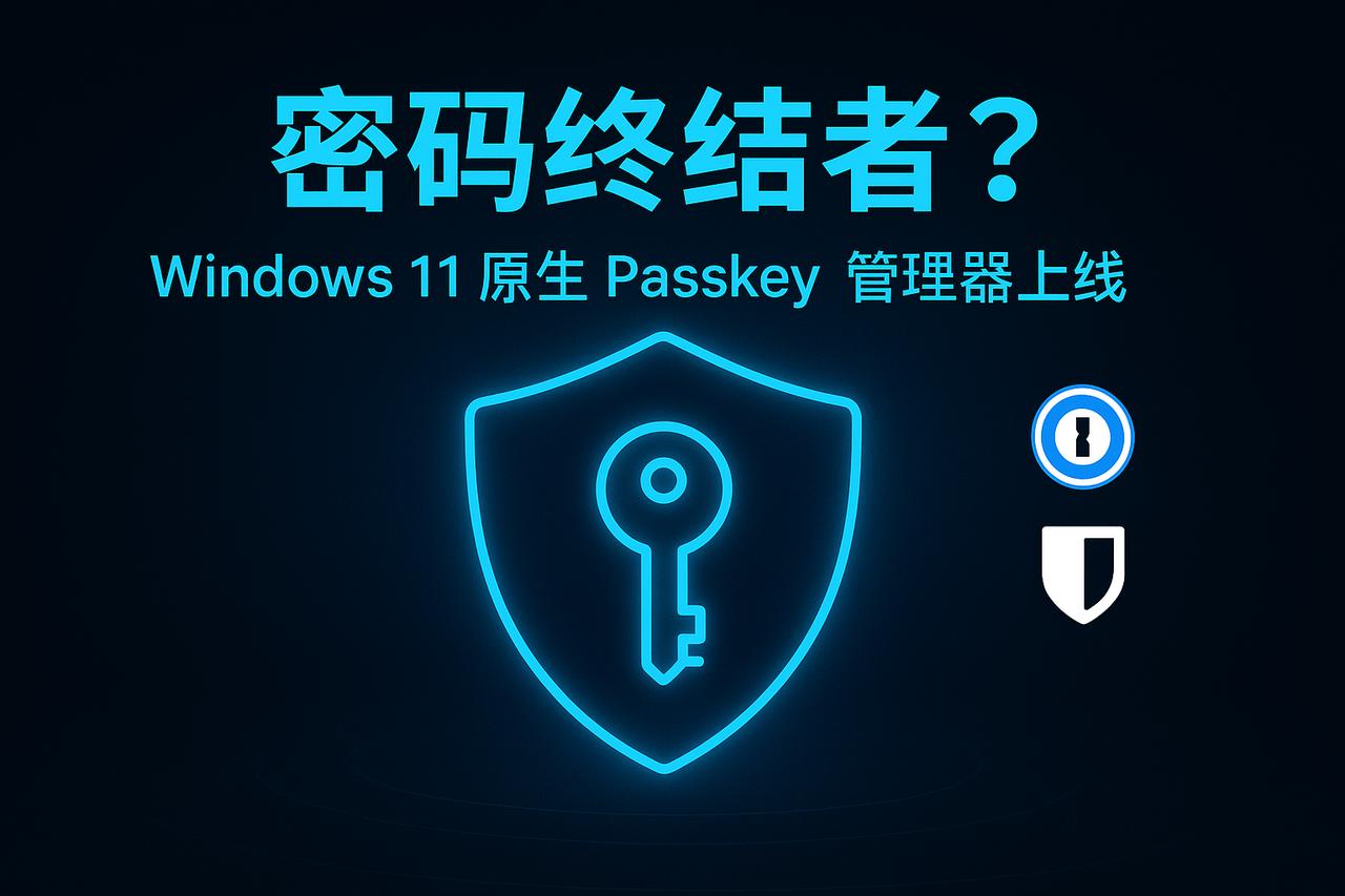 Windows 11 扩展 Passkey 管理器支持：密码时代正在被系统级“淘
