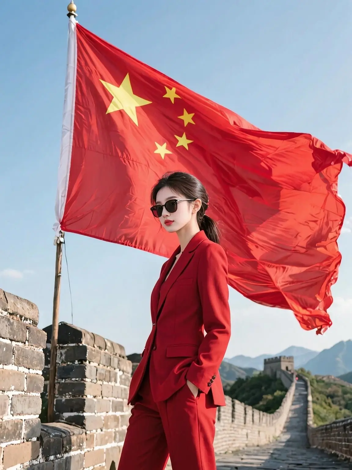 ²⁰²⁵/₁₀․₀₁ 🇨🇳最爱的是这抹中国红🇨🇳 浩浩九州，一...