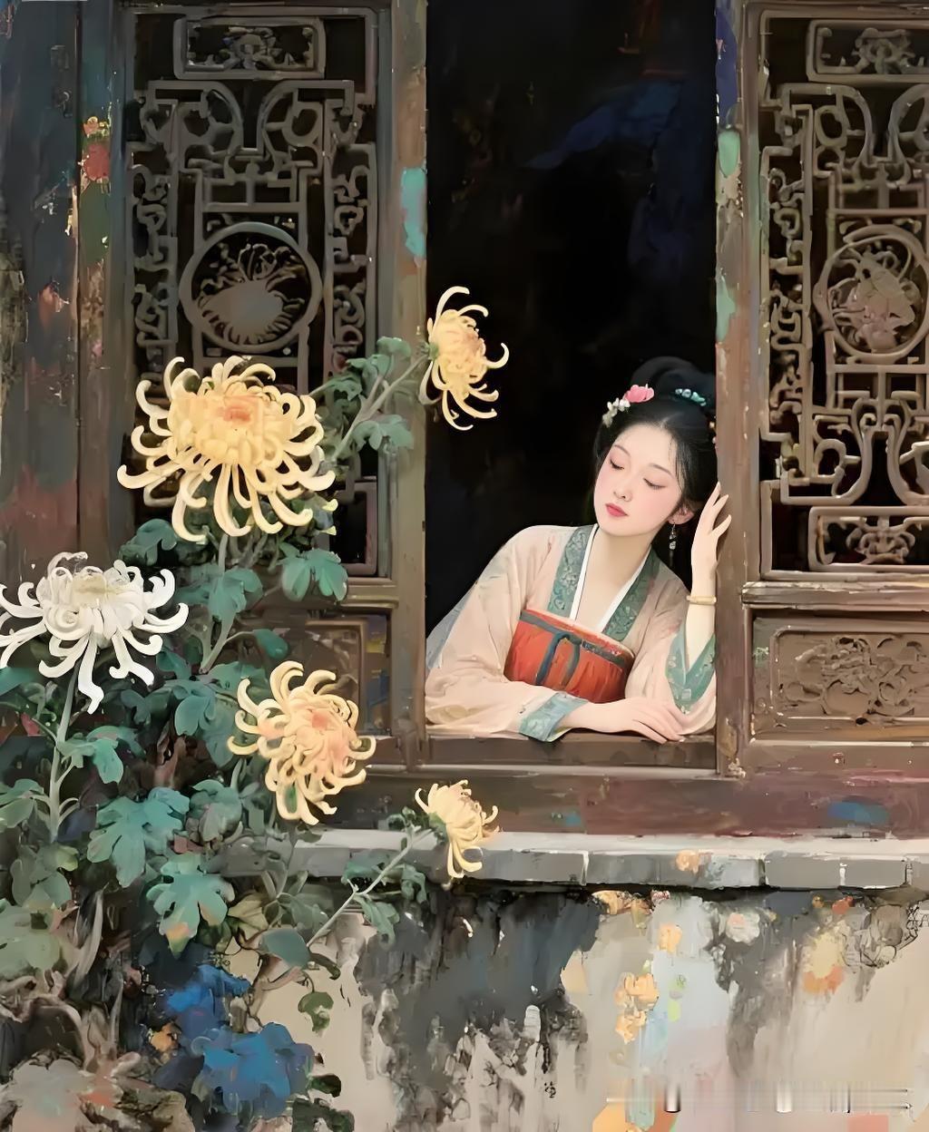 《偶题》
——明·吴与弼
无事时来自得亭，
秋风淅淅昼阴清。
寻常在世无他技，