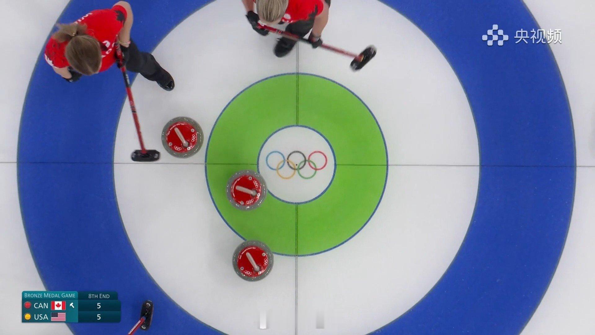 2026年米兰科尔蒂纳冬奥会 第八局霍女士再拿三分，8-5领先，美国很难了 