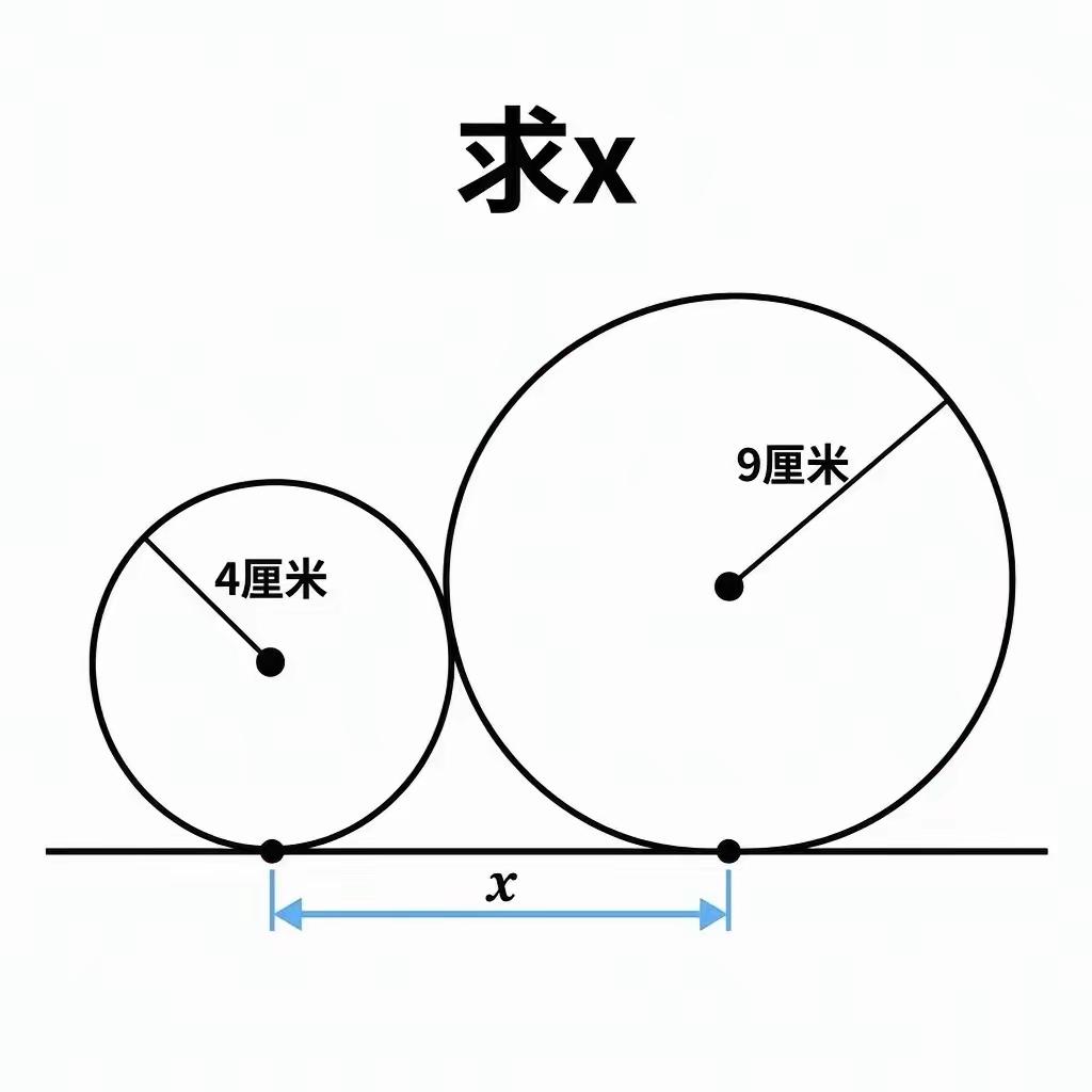 这道题同样不能是小学题，因为要用到勾股定理。