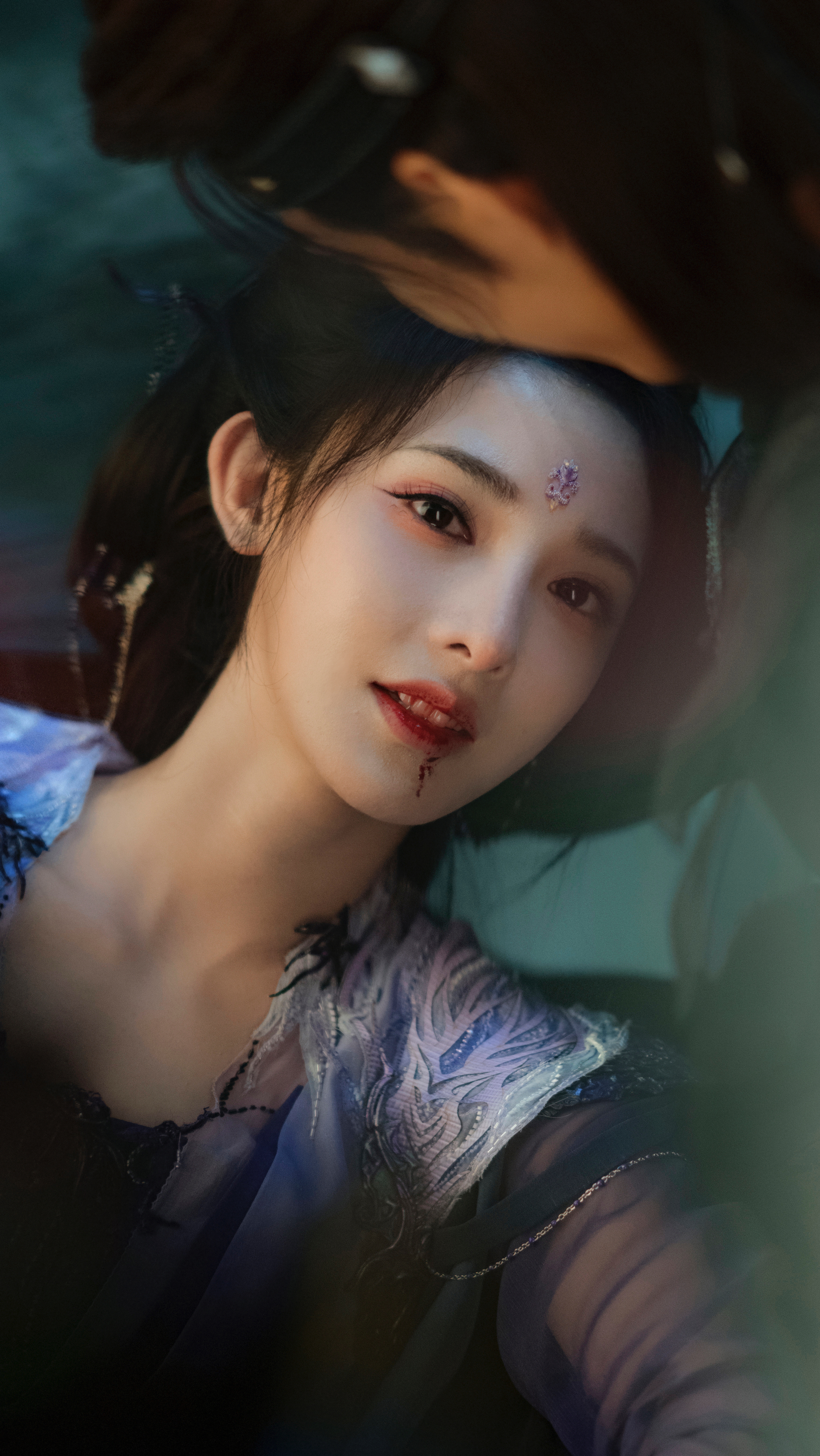 55555好美啊！！！疯狂想修这段🥹🥹🥹 《暗河传》慕雨墨☽ 剧照-紫衣（