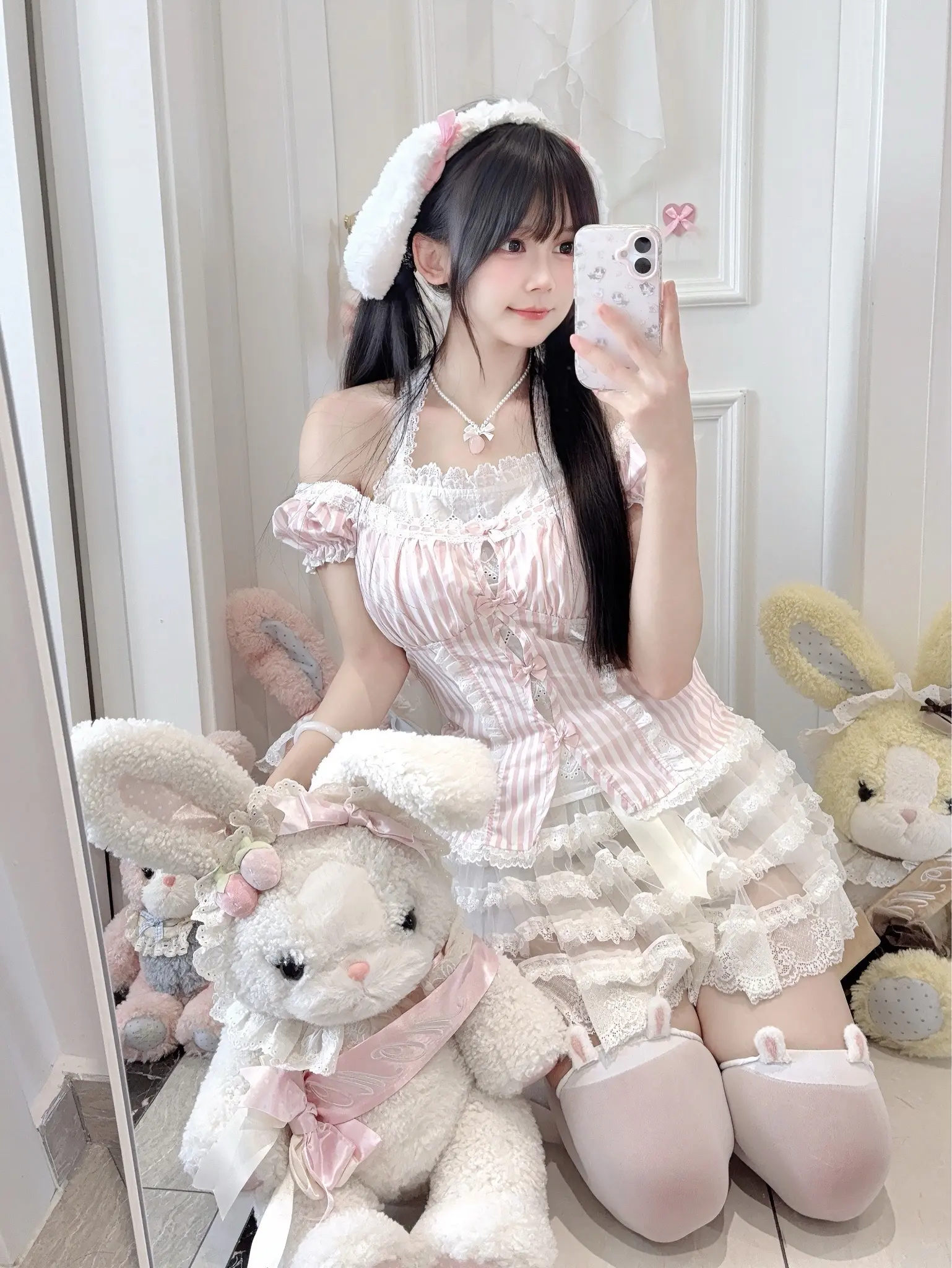 仲夏物语momo兔出粉白色喽～