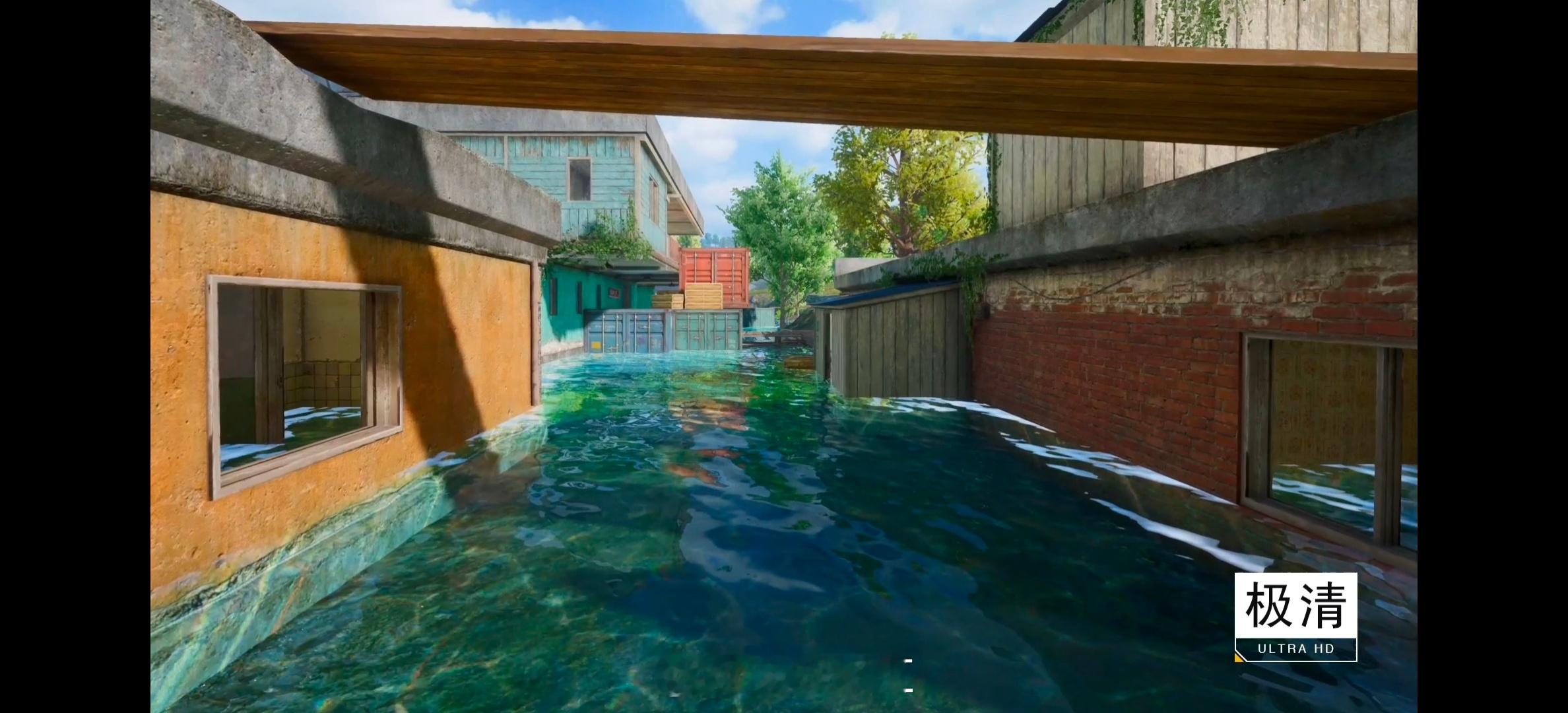 #手游画质卷起来了#和平精英极清模式的画质表现太出色了，从全局实时光照到风的阴影