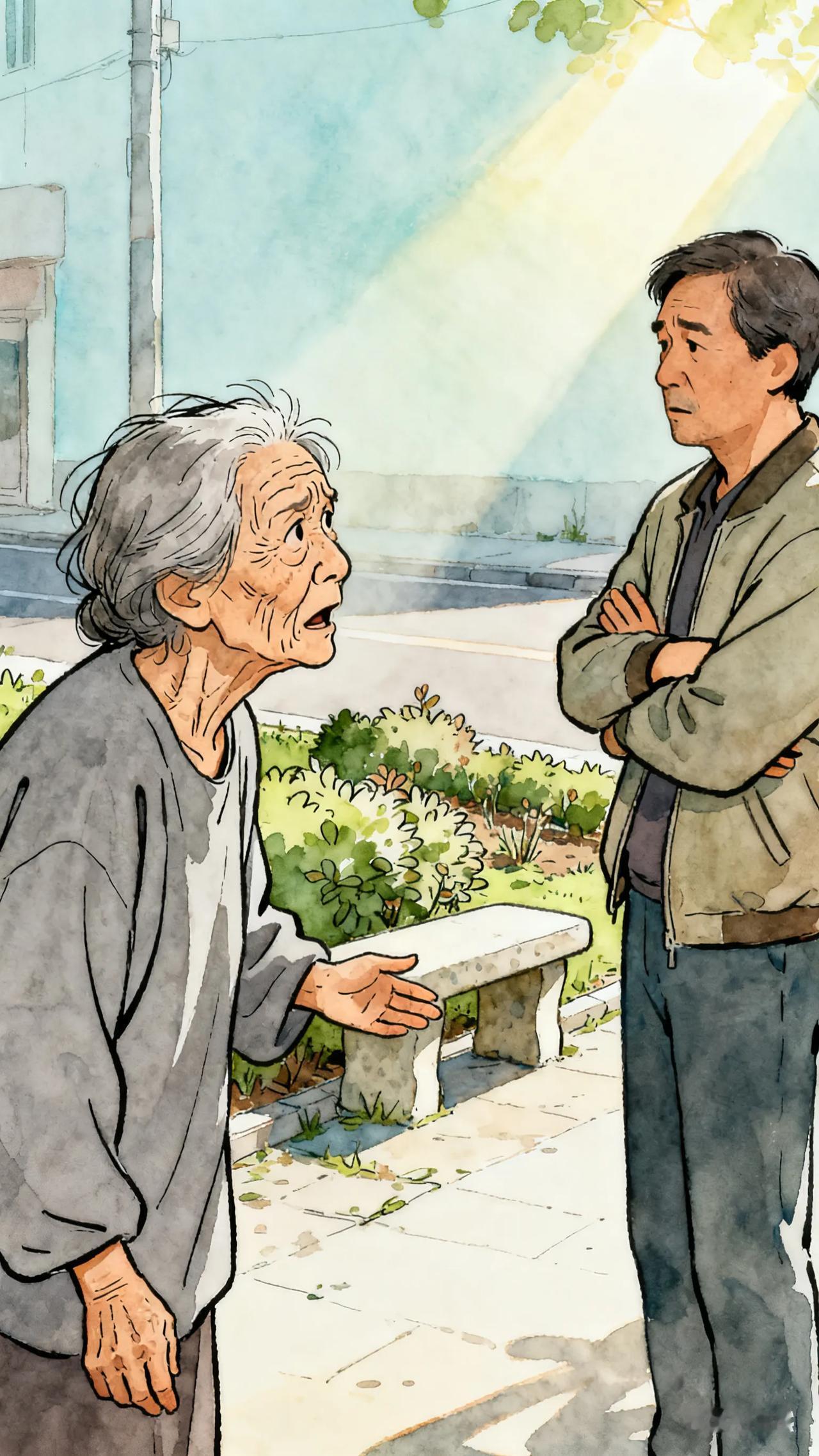 今天表嫂向我诉苦，她说，你表哥去世后，这个日子才难得过。儿子儿媳不孝我，给他们照