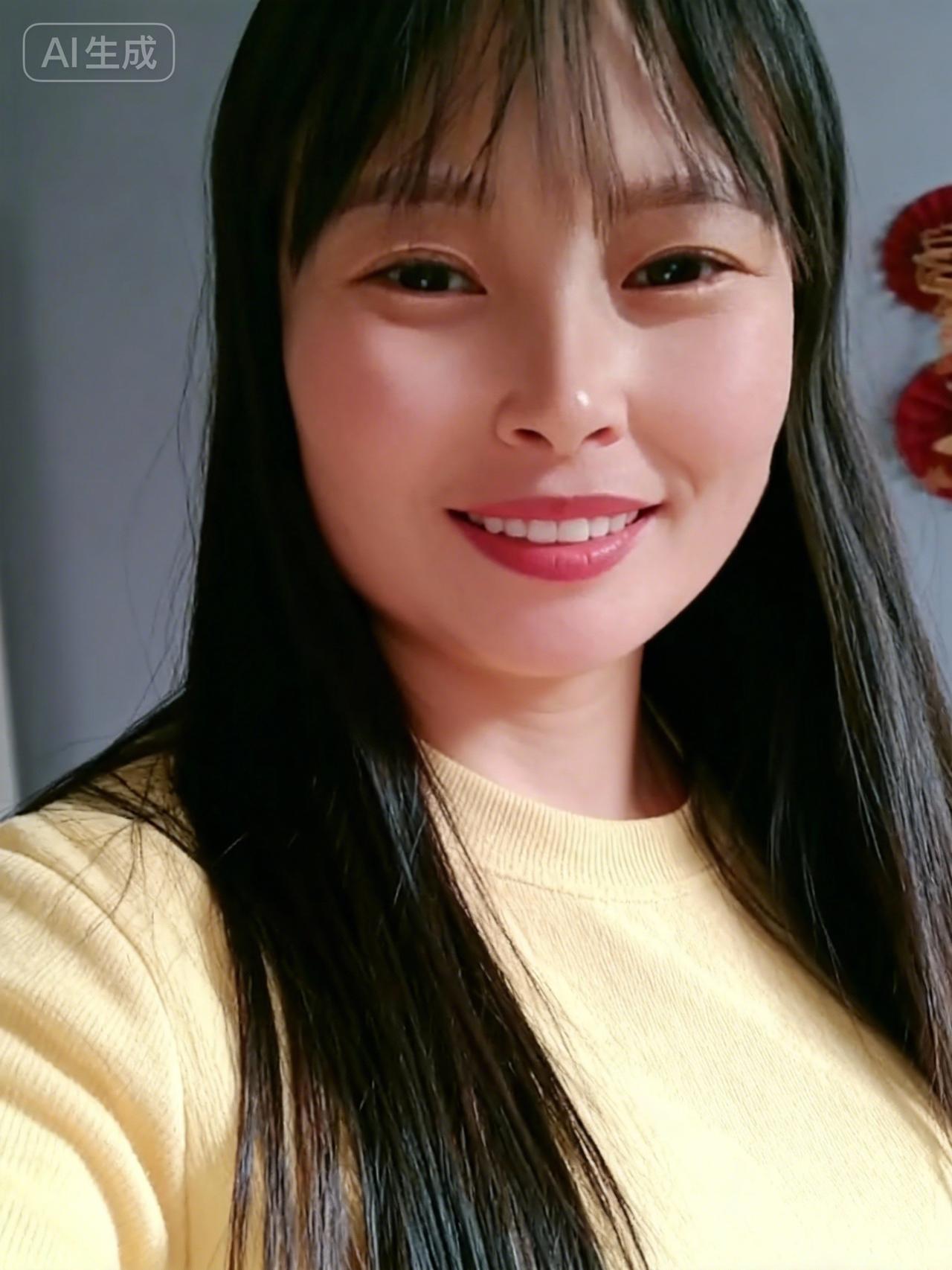 笑靥如花映春光。