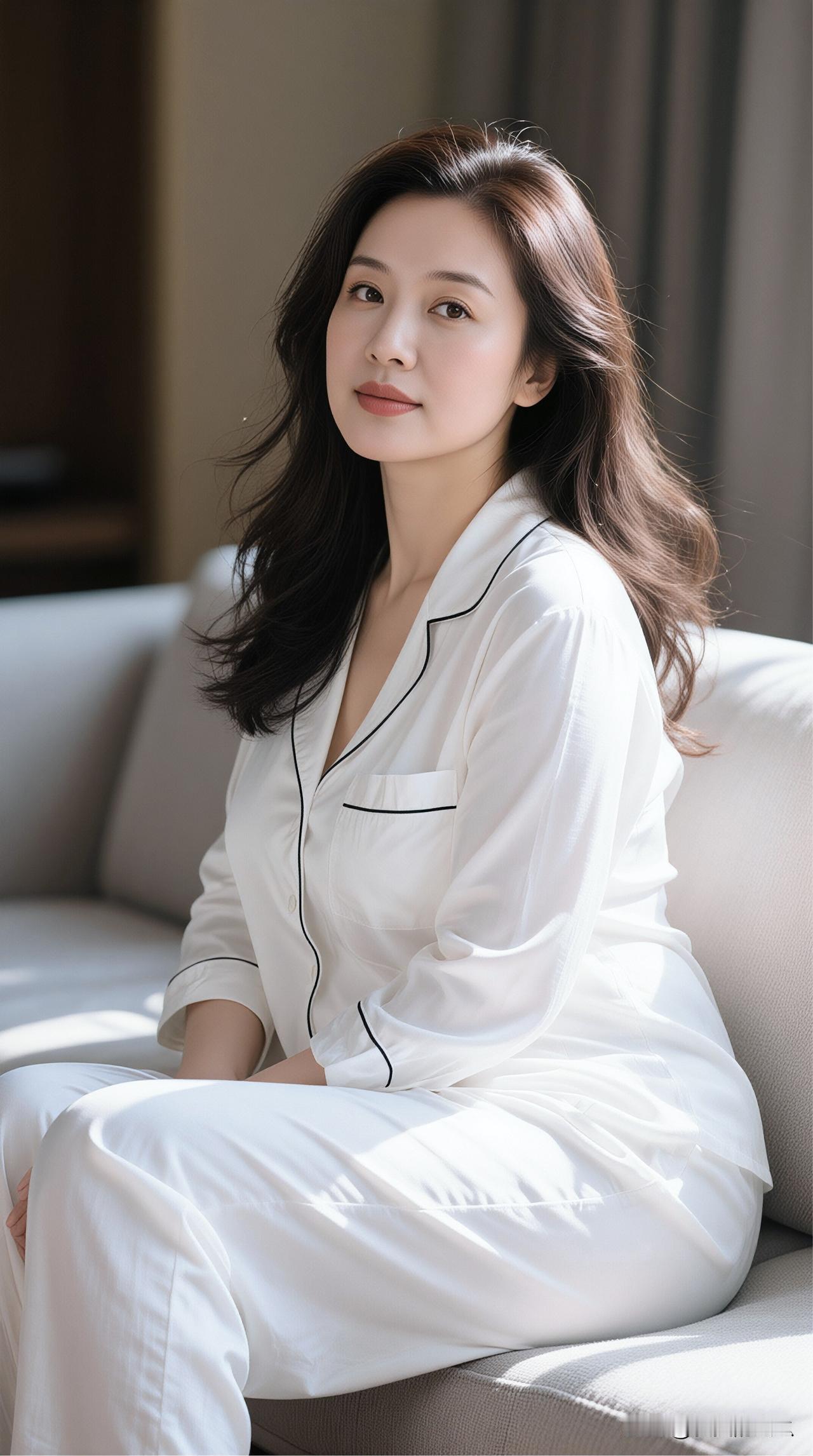 优雅的白衣，向来能营造出静谧美好的氛围。恰似杜雨宸的唯美国风写真，白衣少女身着旗