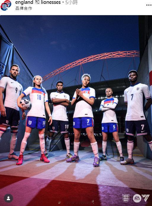 easportsfc已成为我们英格兰男足和英格兰女足的官方合作伙伴！ 英超联赛 