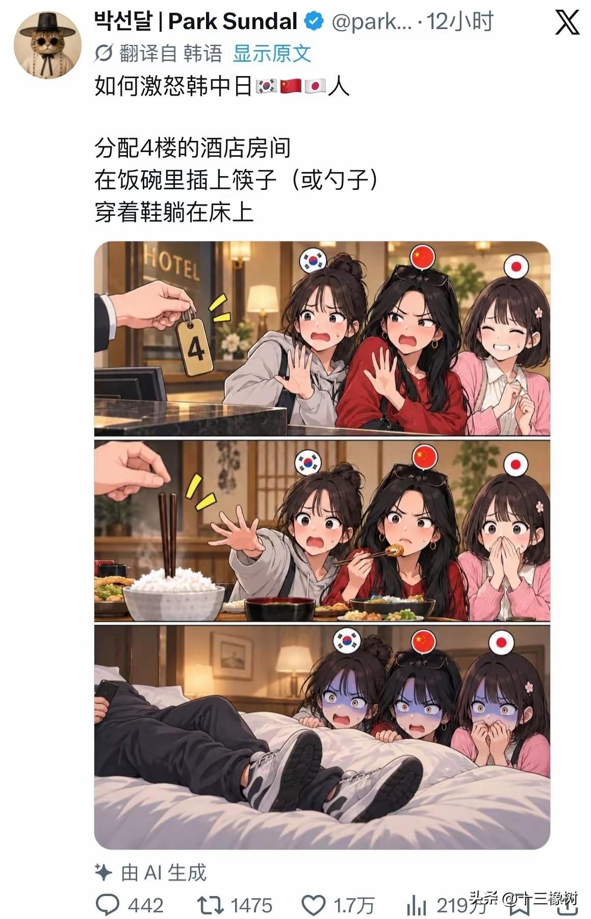 韩国网友总结如何激怒中日韩三国人韩国评价中国