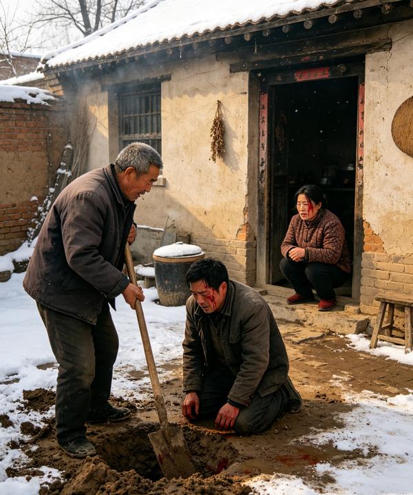 我姑父把姑姑打了，我爷爷提着扁担走了十里山路。那年姑姑22岁，嫁到隔壁镇的第三年