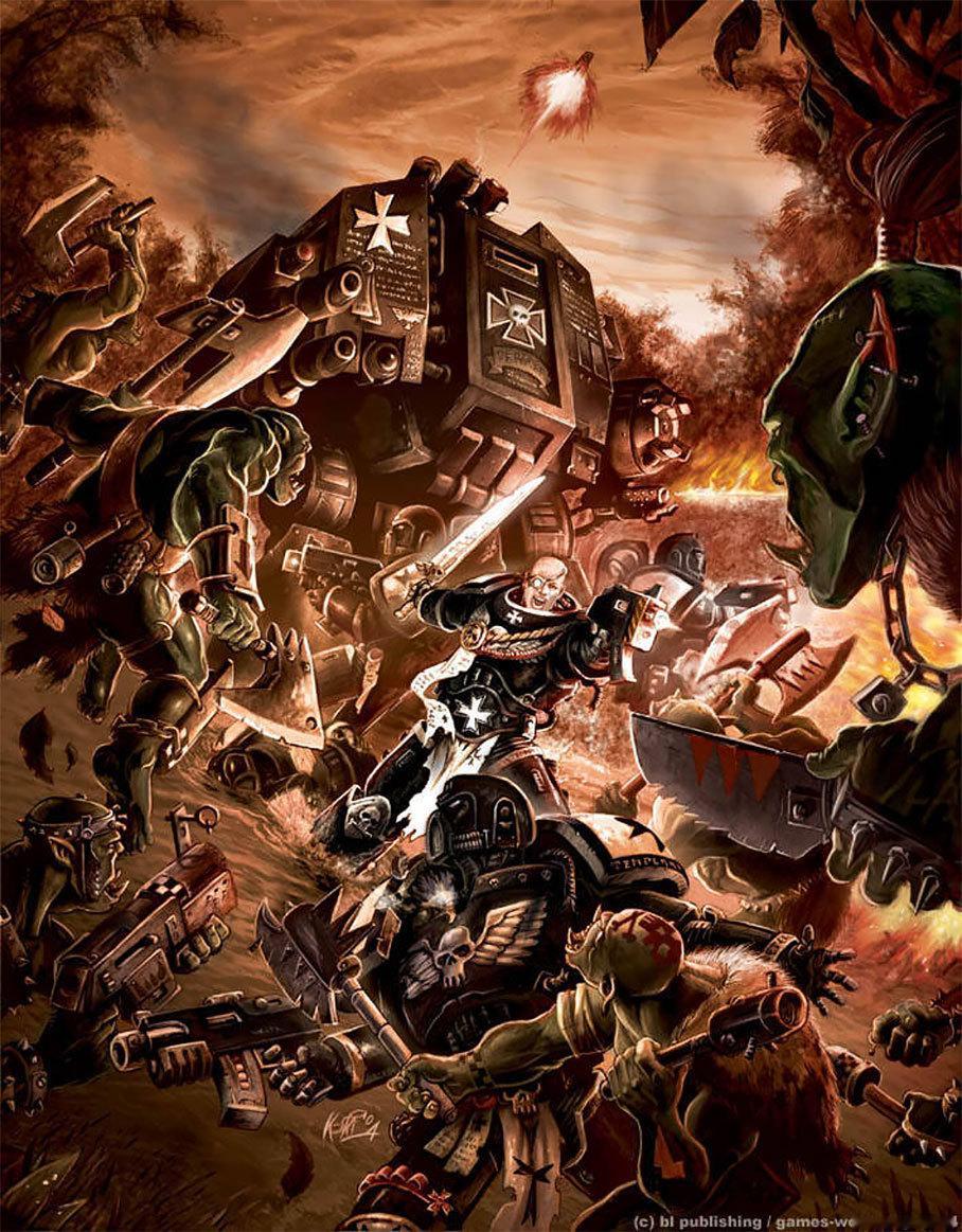 战锤40k 哈米吉多顿之战by Klaus Scherwinski 