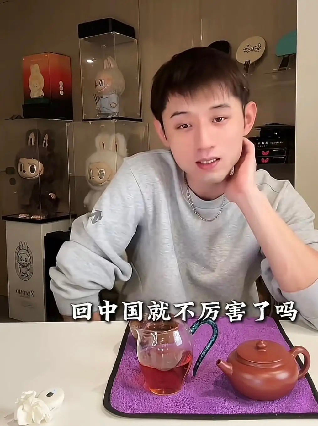 张继科直播时，有网友说樊振东在德国打球特别厉害，他当场直接回了一句：小胖在哪国都