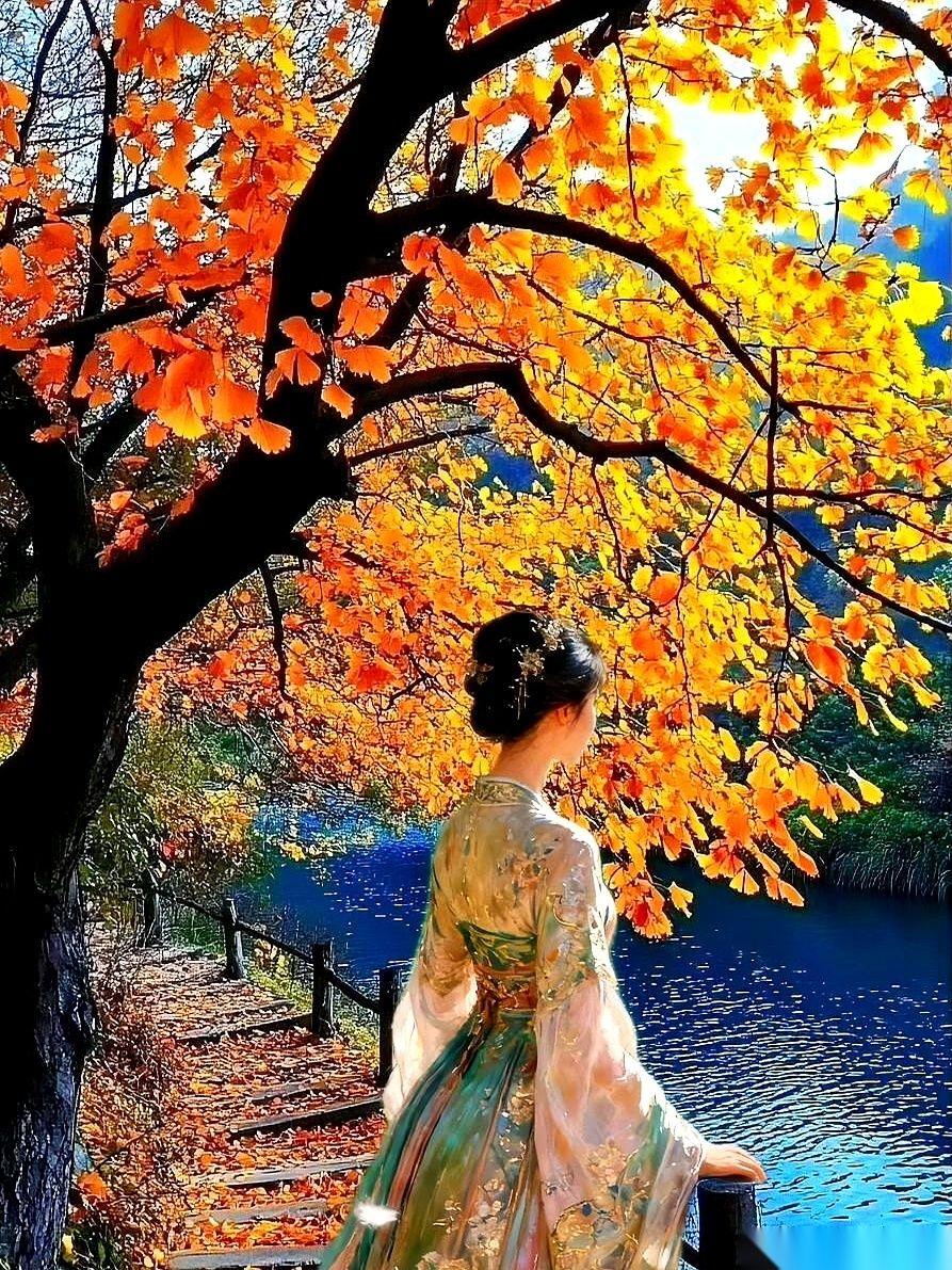 我发誓，我刚刚踩在了一条用黄金铺成的小路上。
不是形容词，是真的。
满地都是碎金