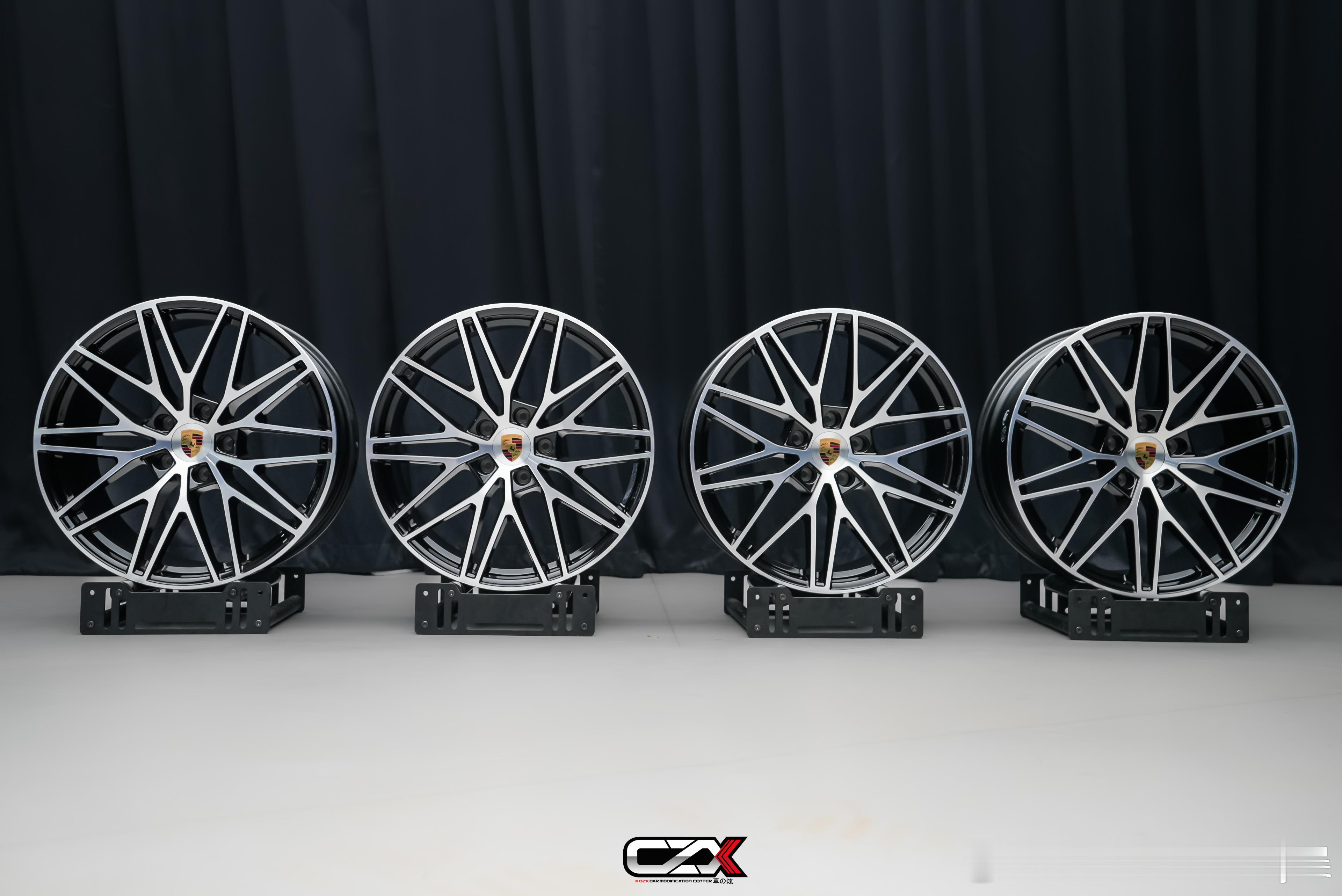 二手精品轮毂 保时捷卡宴拆车21寸 RS Spyder轮毂 21*9.5 ET4