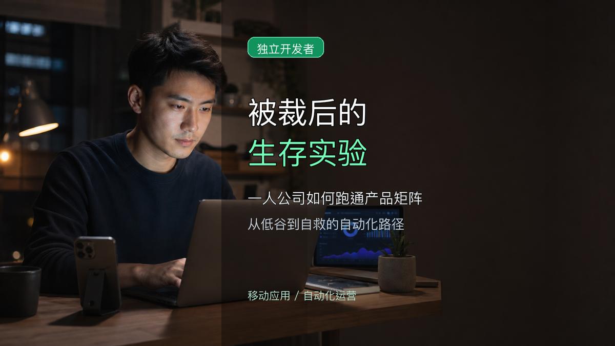 李明突然被裁员，银行账户里只剩3个月生活费。他敢把全部赌注押在自己的APP上吗？