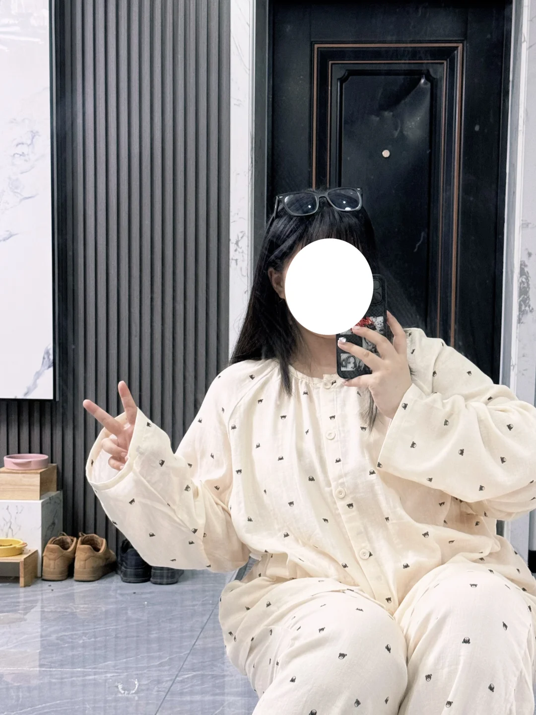 200斤上身宽松又舒服的显瘦睡衣～🧸