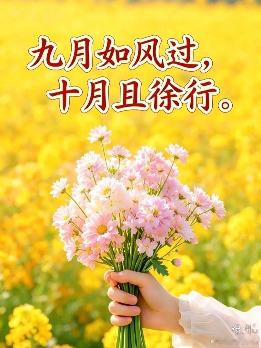 九月如风过，十月且徐行  ​​​