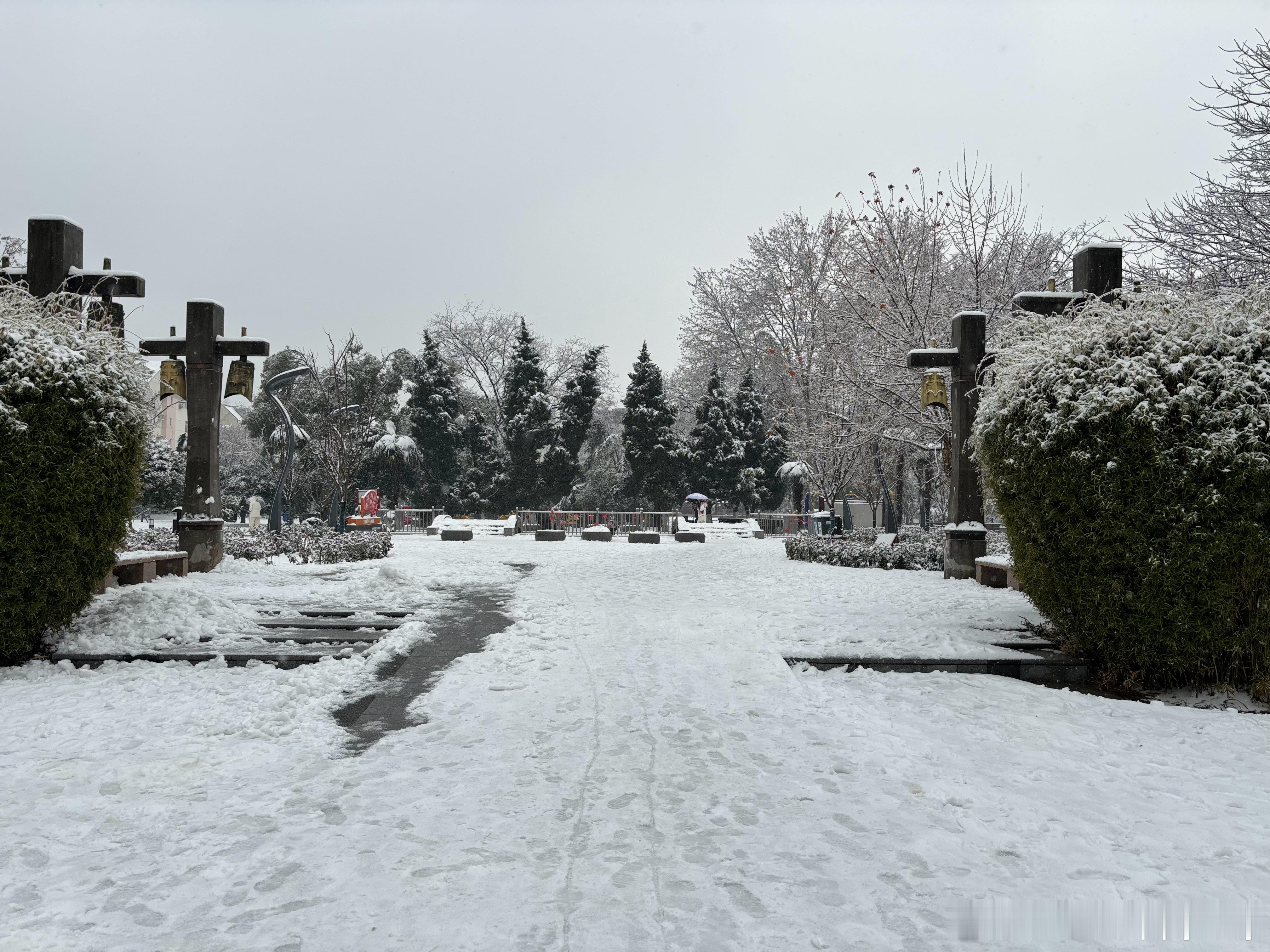 武汉下了一场大雪，记忆里武汉好久没有这么大的雪了。记得08年的时候，武汉下了大雪